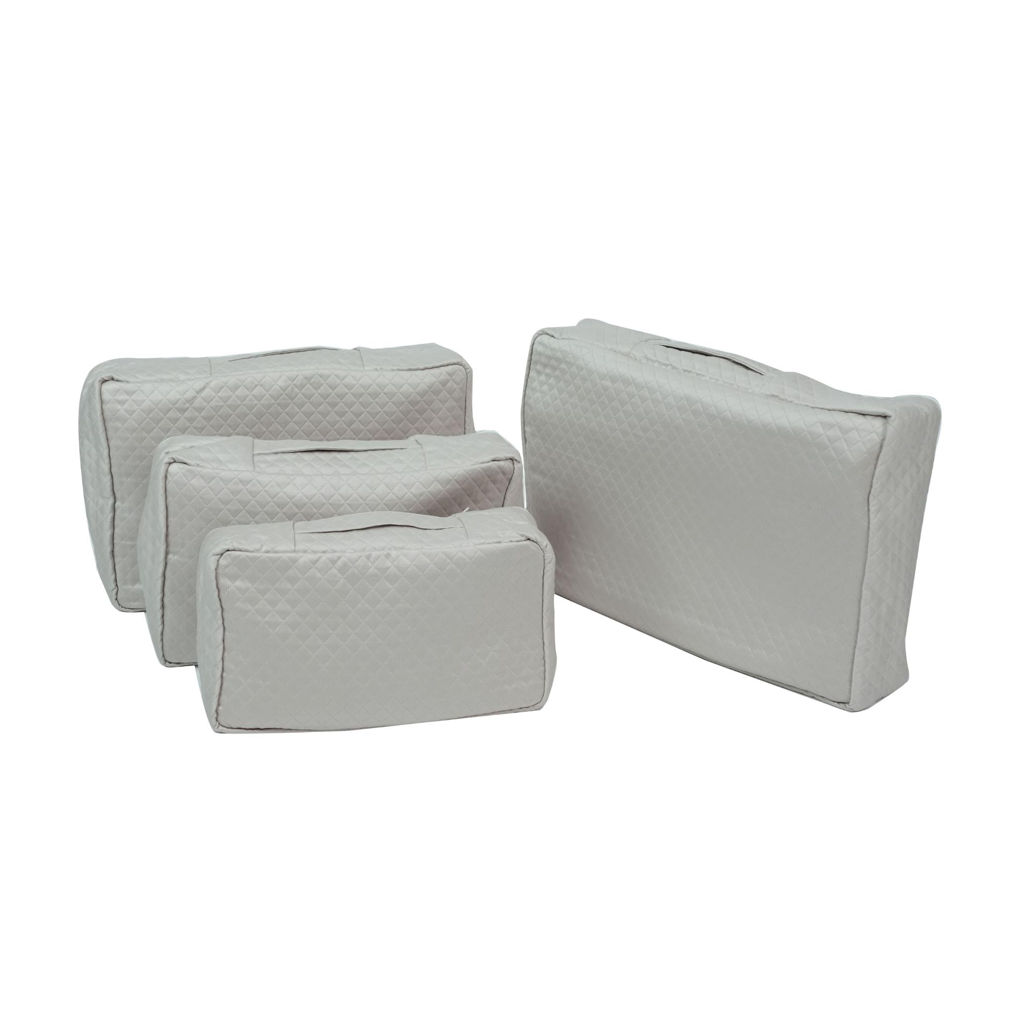 TRAVEL BAGS DARK GREY  ( SET OF 4 PCS )