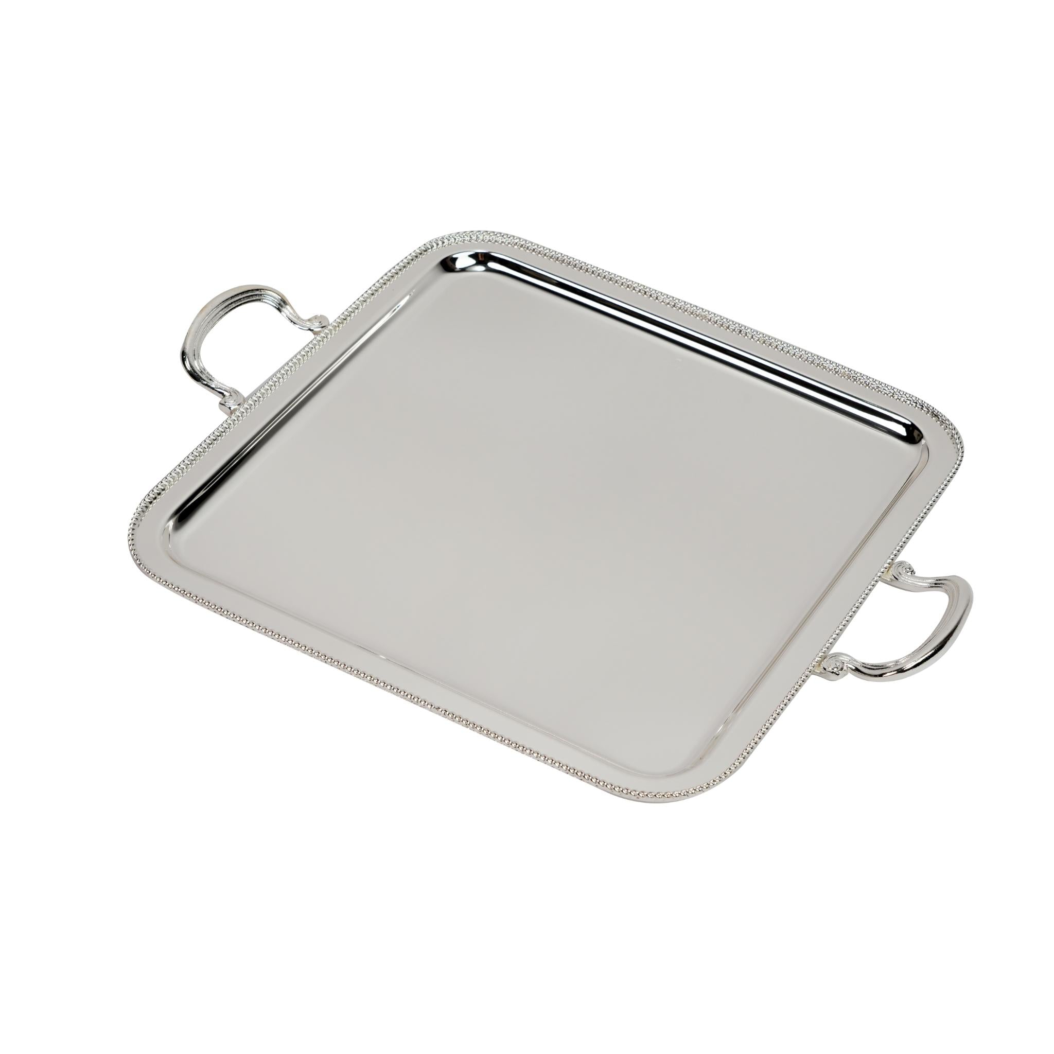 SQUARE TRAY / SILVER PLATED