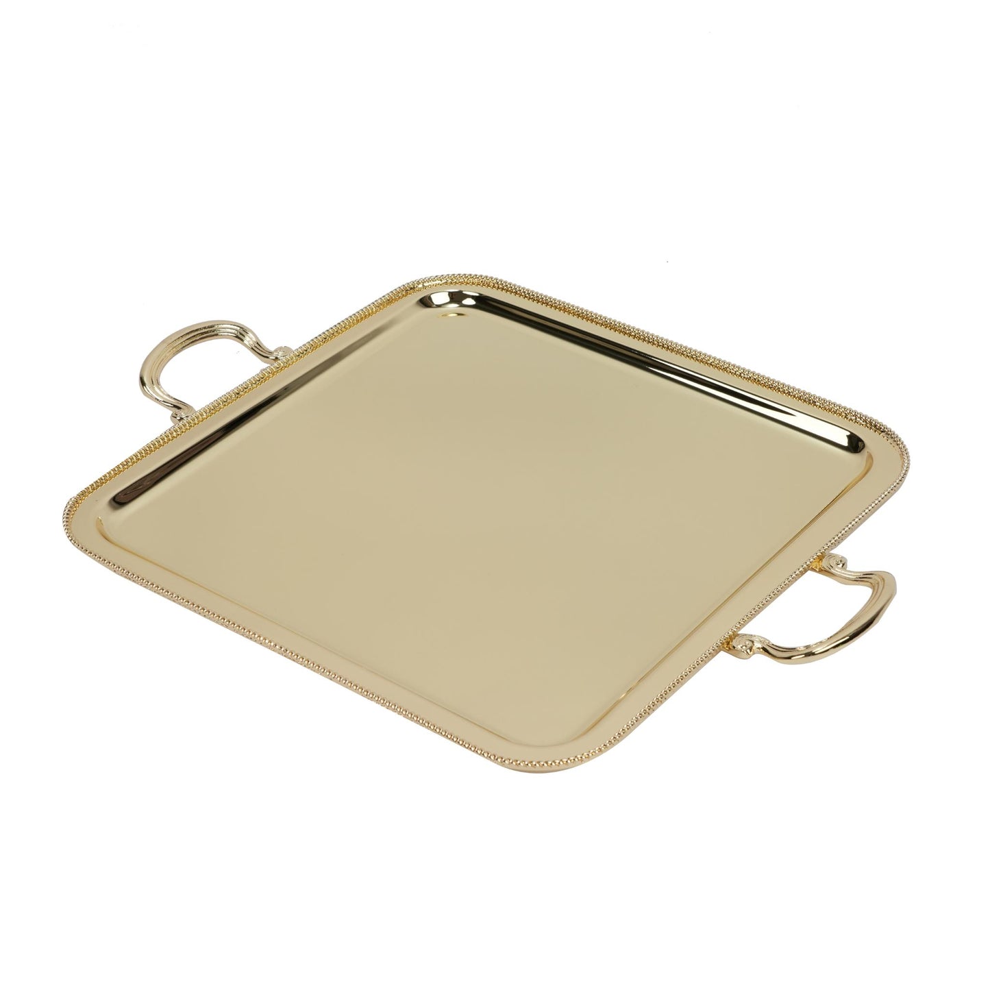 SQUARE TRAY / GOLD  PLATED
