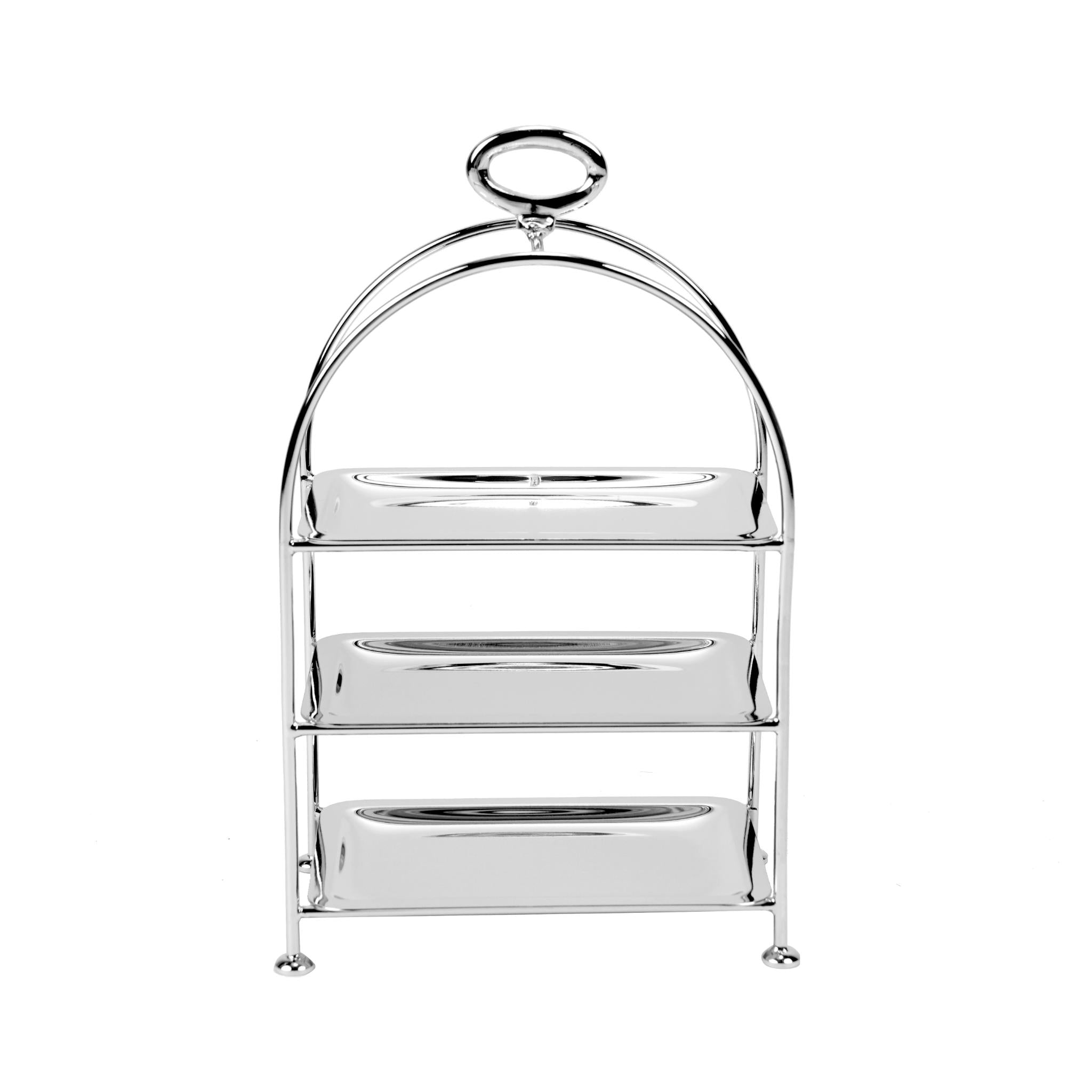 AFTERNOON TEA STAND 3 LAYERS / SILVER  PLATED