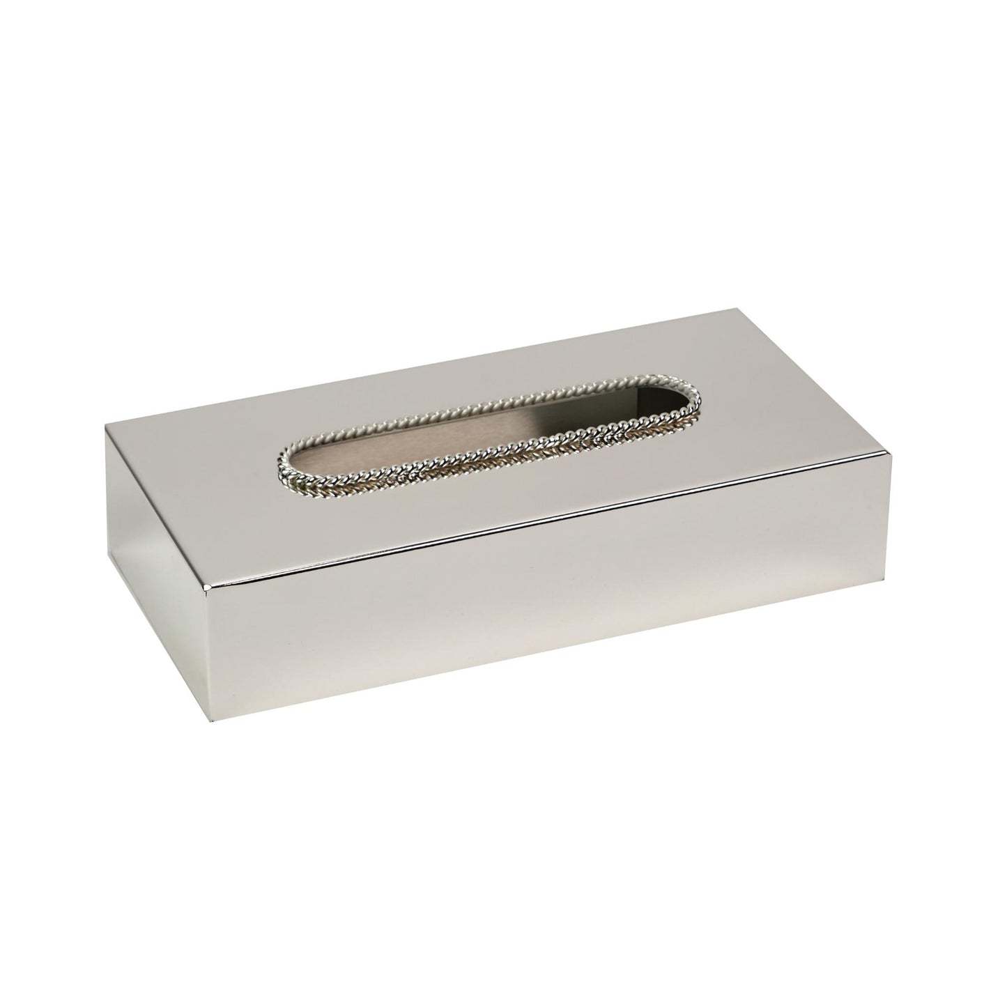 KLEENEX BOX  WITH S2 DECOR DESIGN / SILVER PLATED