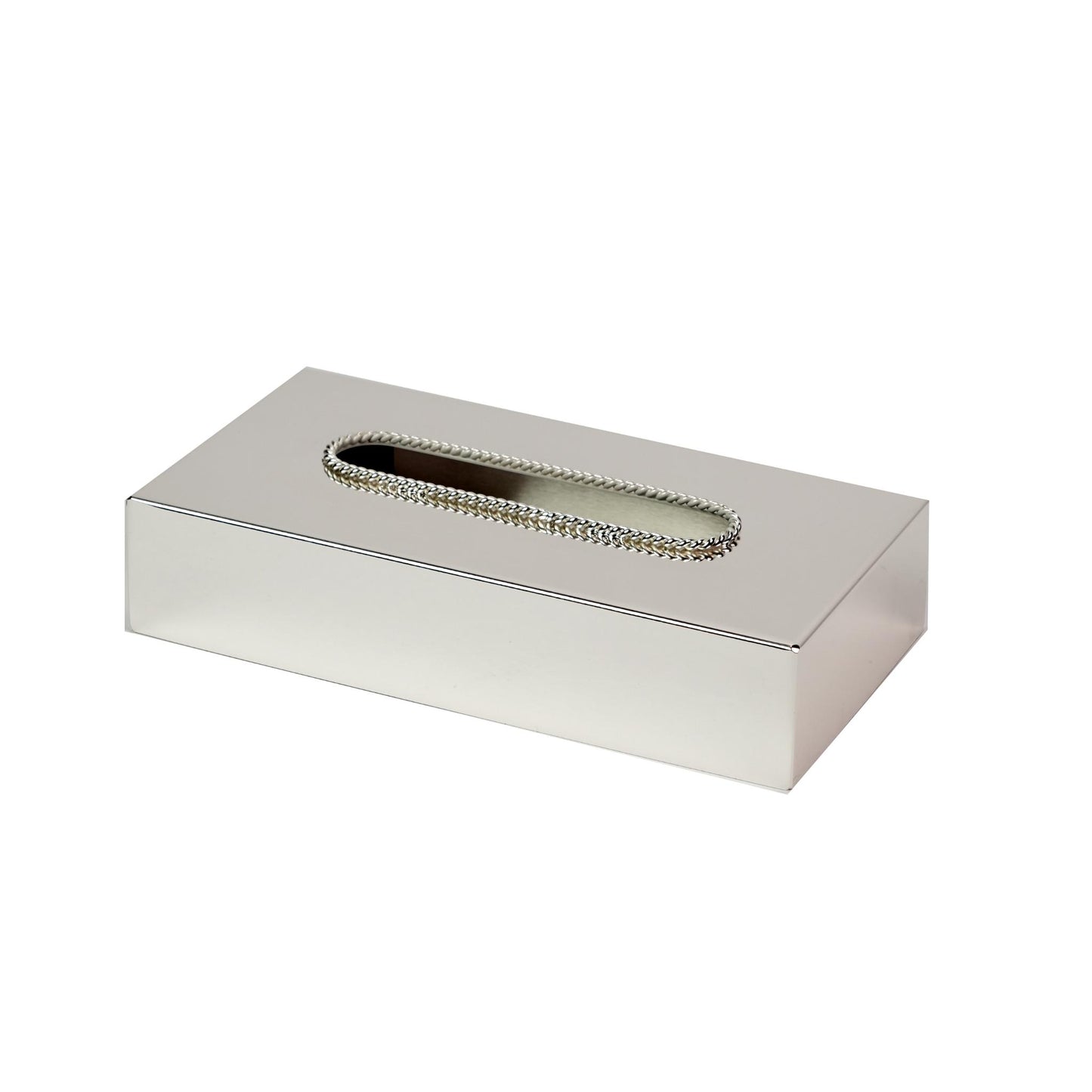KLEENEX BOX  WITH S2 DECOR DESIGN / SILVER PLATED