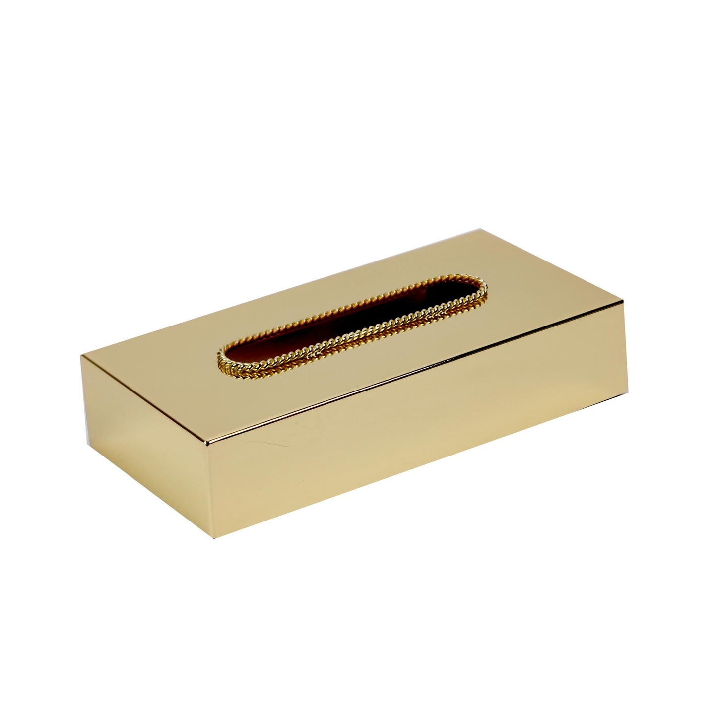 KLEENEX BOX  WITH S2 DECOR DESIGN / GOLD  PLATED