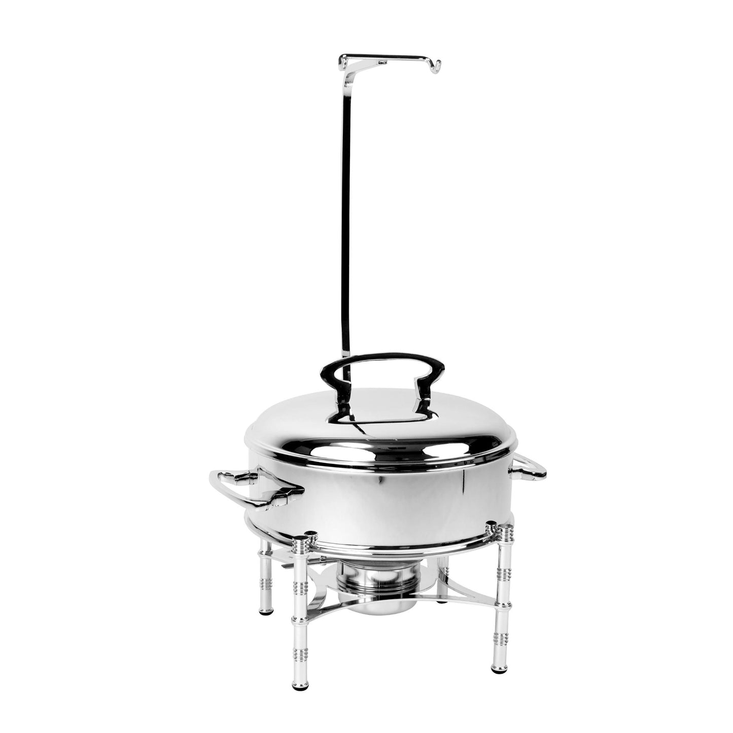 ROUND CHAFING DISH / BUFFET  , PLAIN DESIGN / SILVER PLATED