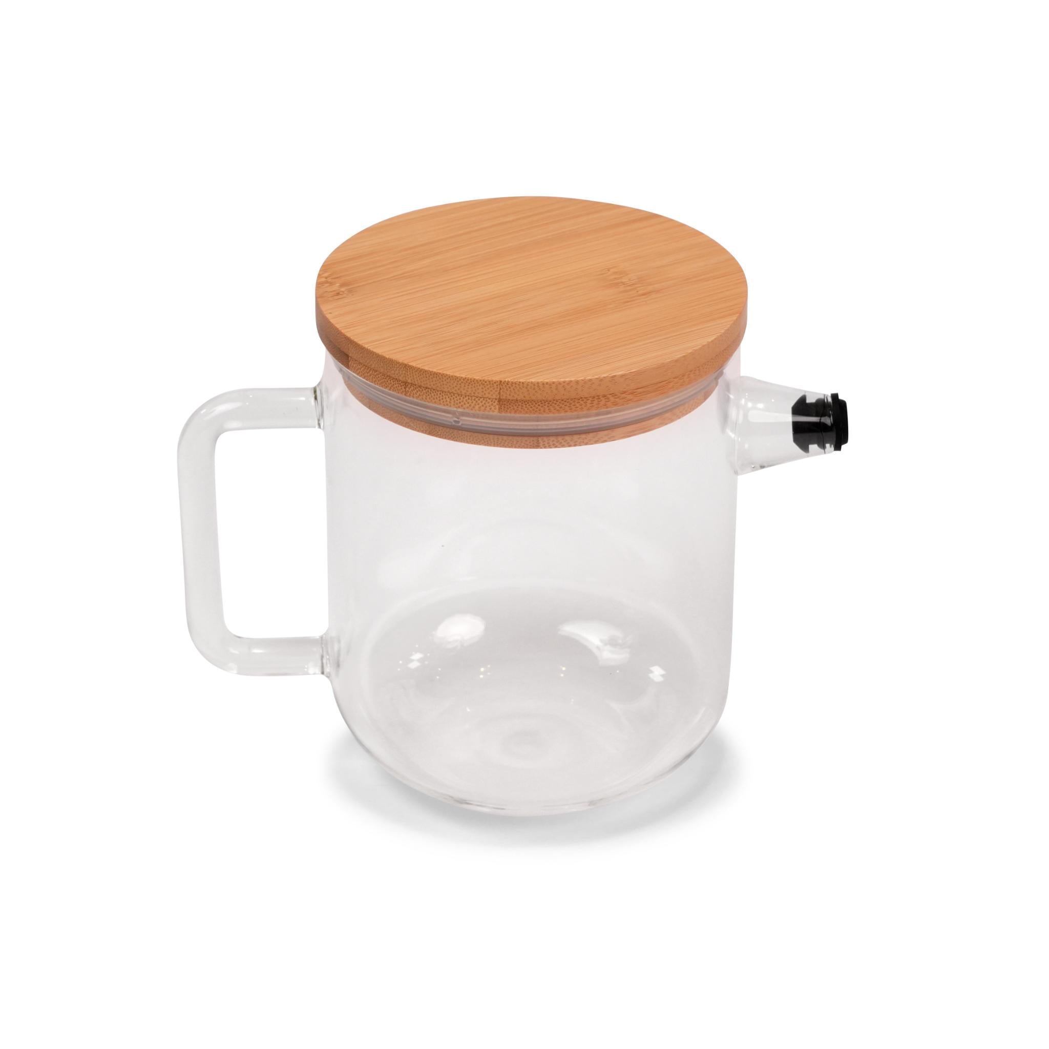 DRINK & DESIGN - TEA POT WITH ANTI - DRIP SYSTEM AND BAMBOO LID