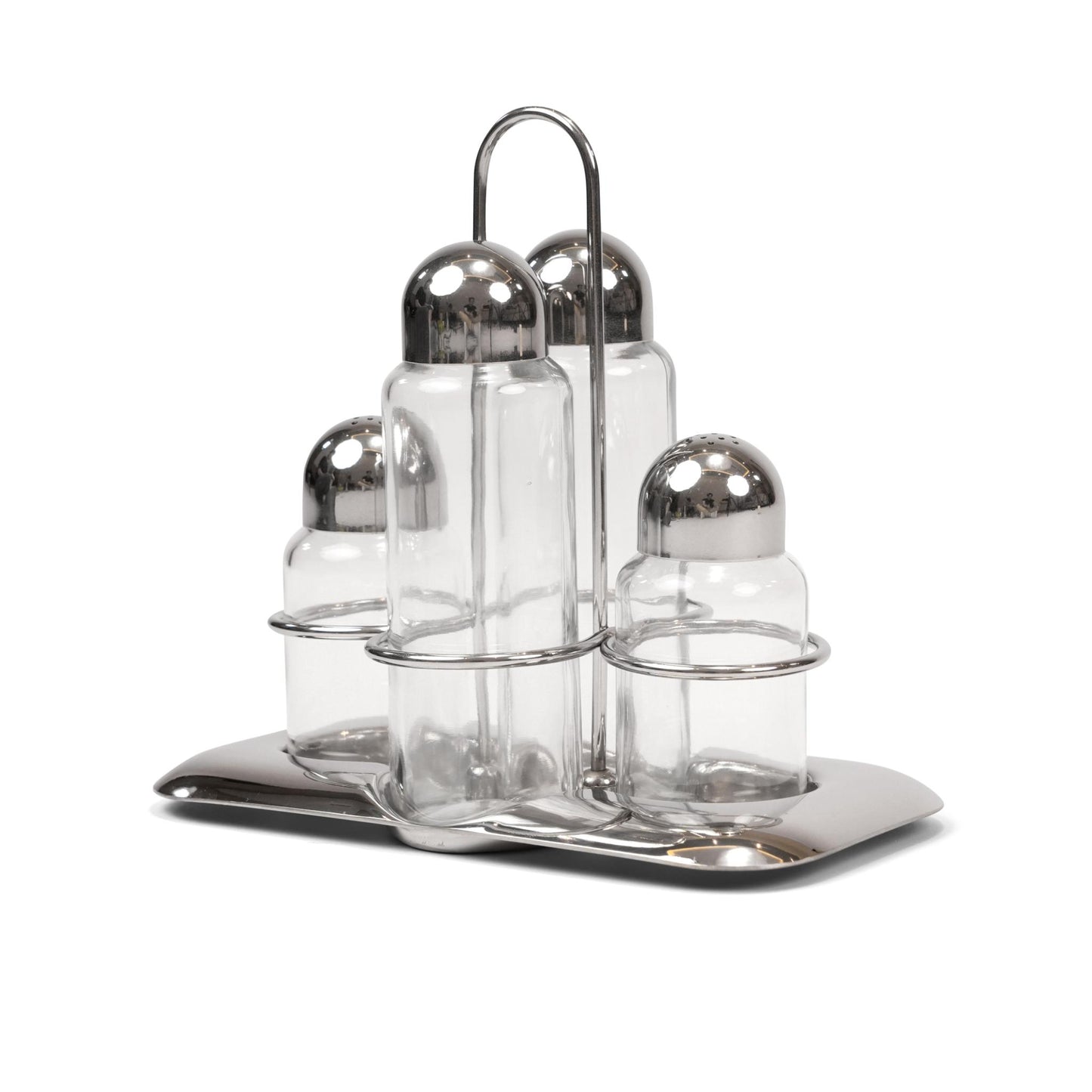 OIL AND VINEGAR SET / CRUET AND SALT CELLAR SET  4 PCS