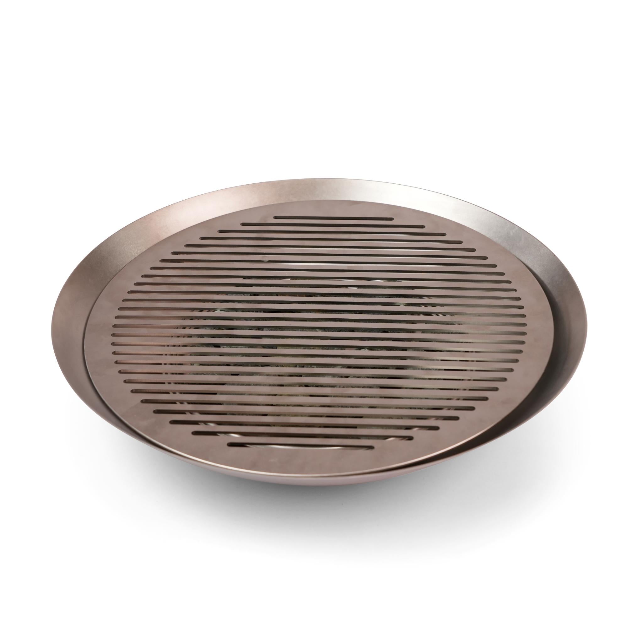 TABLE GRILL WITH NATURAL STONES