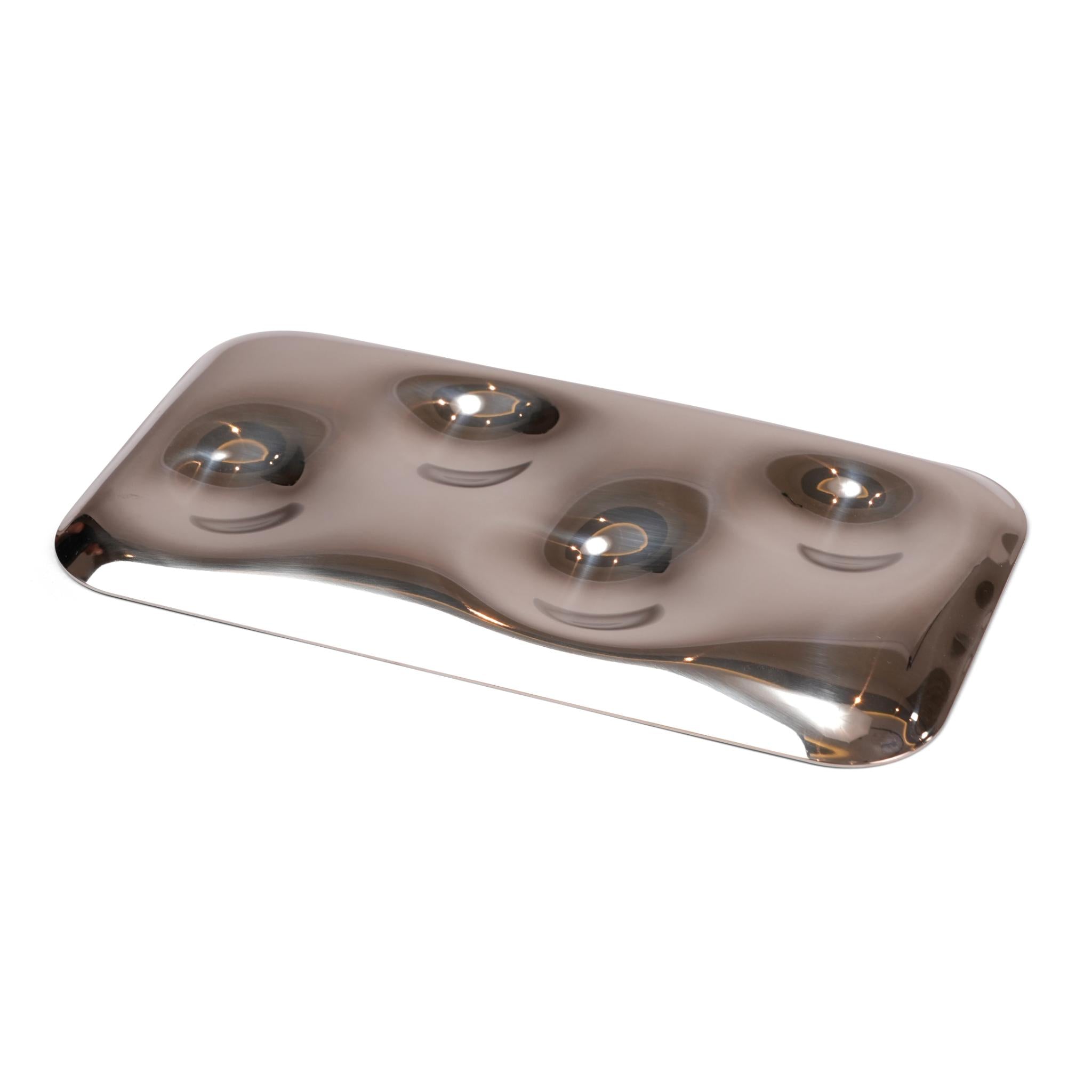 RECTANGULAR TRAY FINGER FOOD / 4 COMPARTMENTS