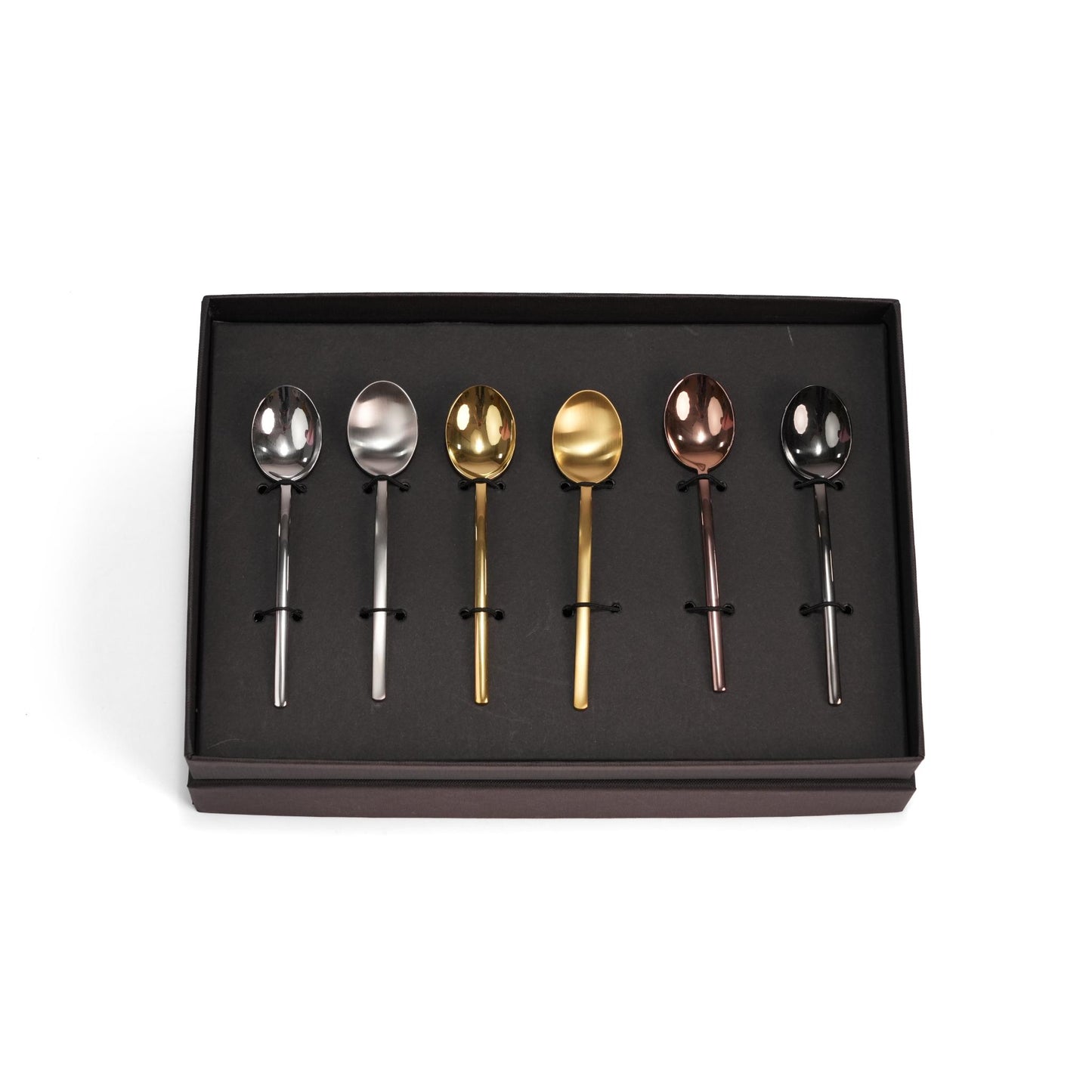 ASSORTED COLOURS SETS / TEASPOONS DUE  6 PCS