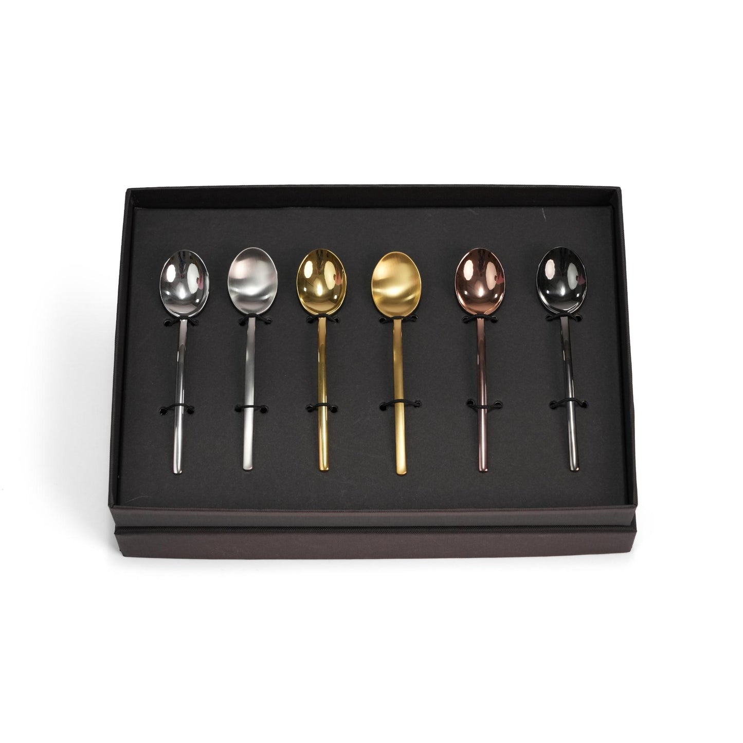 ASSORTED COLOURS SETS / TEASPOONS DUE  6 PCS