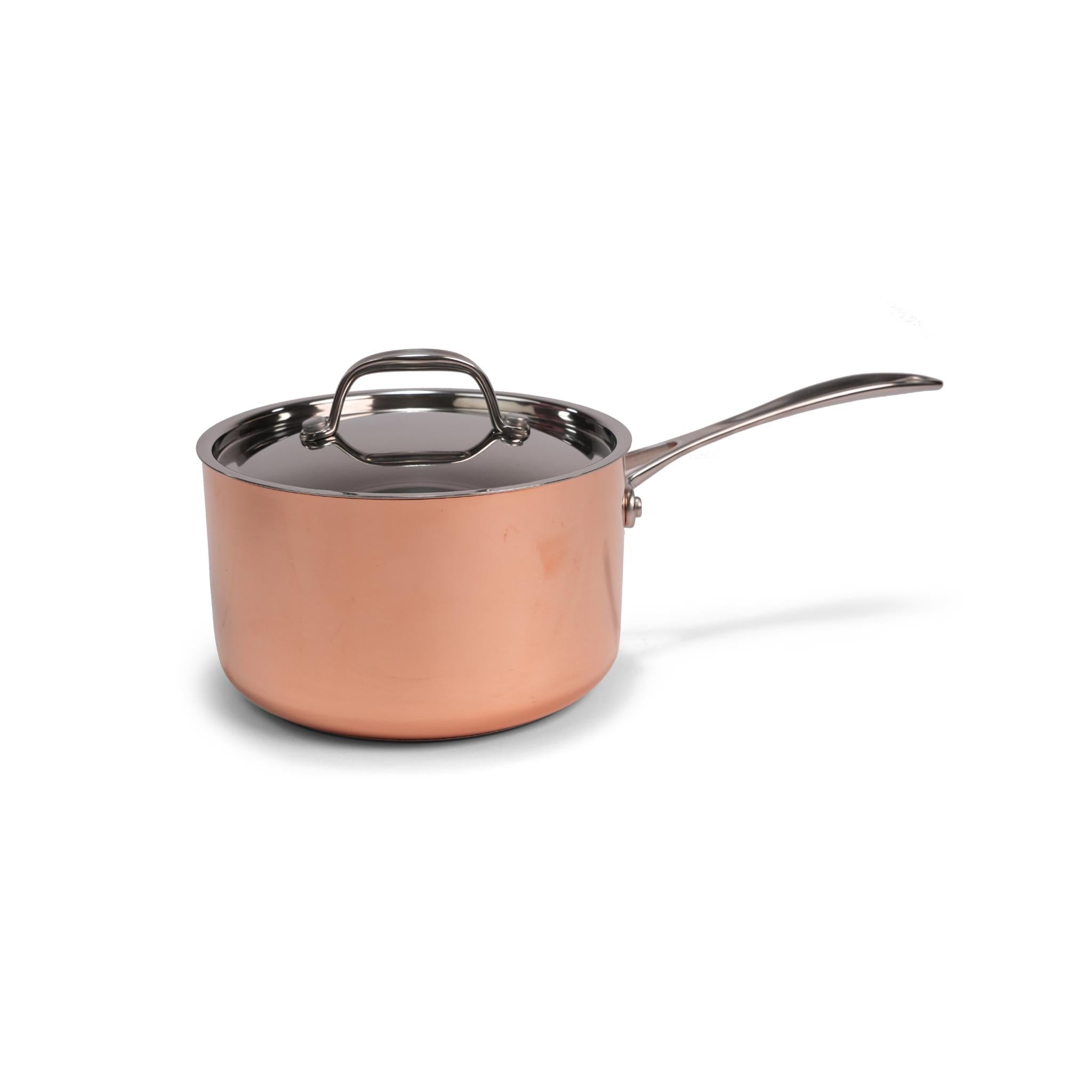 TRI-PLY CASSEROLE 1 HANDLE WITH LID