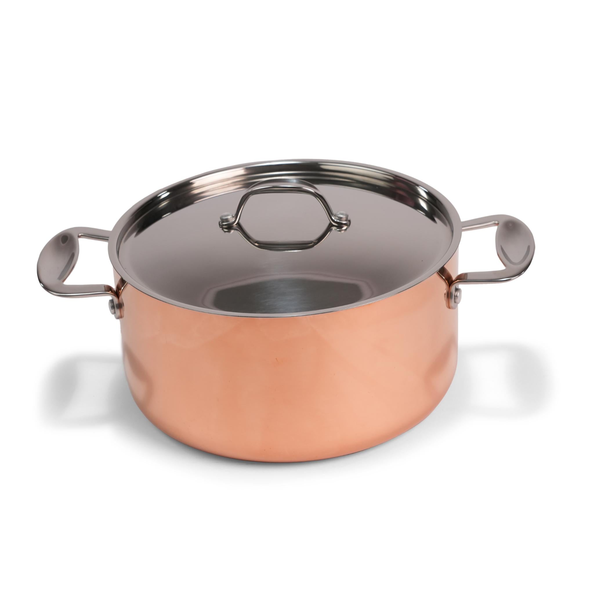 TRI - PLY CASSEROLE 2 HANDLE WITH LID