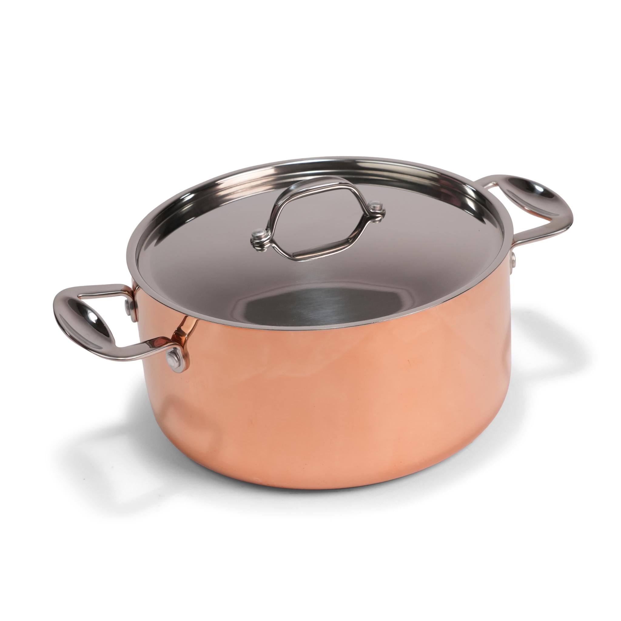 TRI - PLY CASSEROLE 2 HANDLE WITH LID