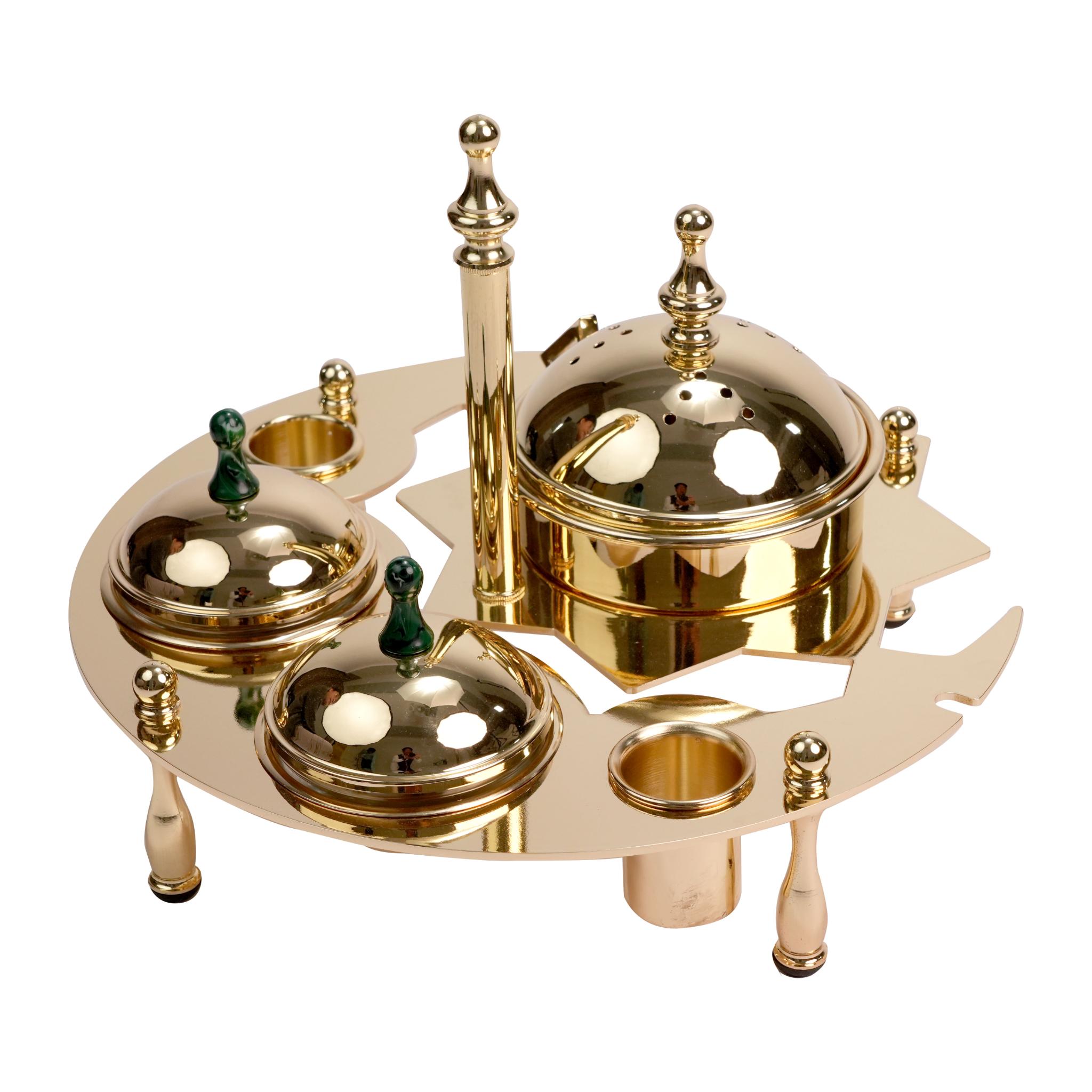 STAND FOR MABKHARA SET / GOLD PLATED