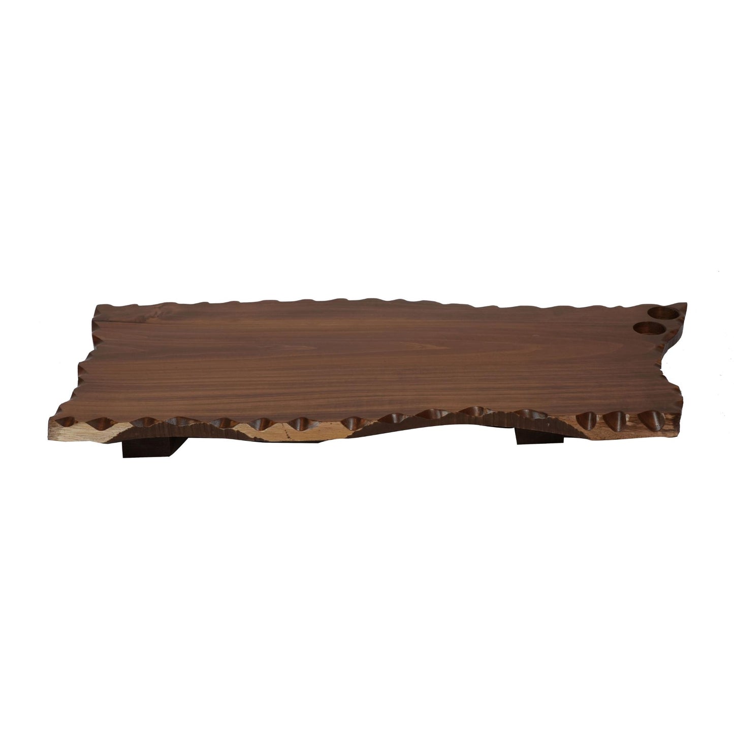 WOODEN TRAYS WITH STAND BIG  , CHEESE / STEAK BOARD