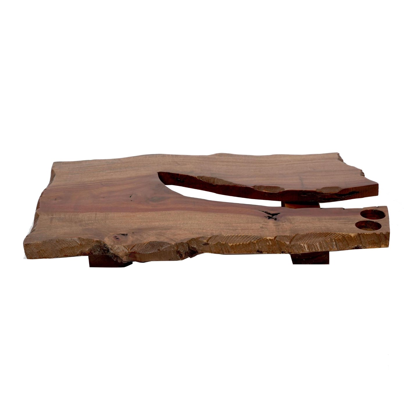 WOODEN TRAYS WITH STAND MEDIUM , CHEESE / STEAK BOARD
