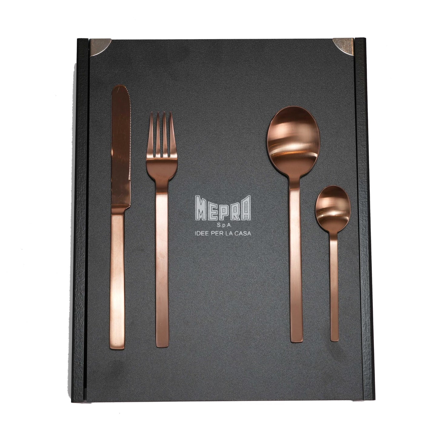 STILE ICE  DESIGN  BRONZE   CUTLERY SET OF  24 PCS / BRONZE
