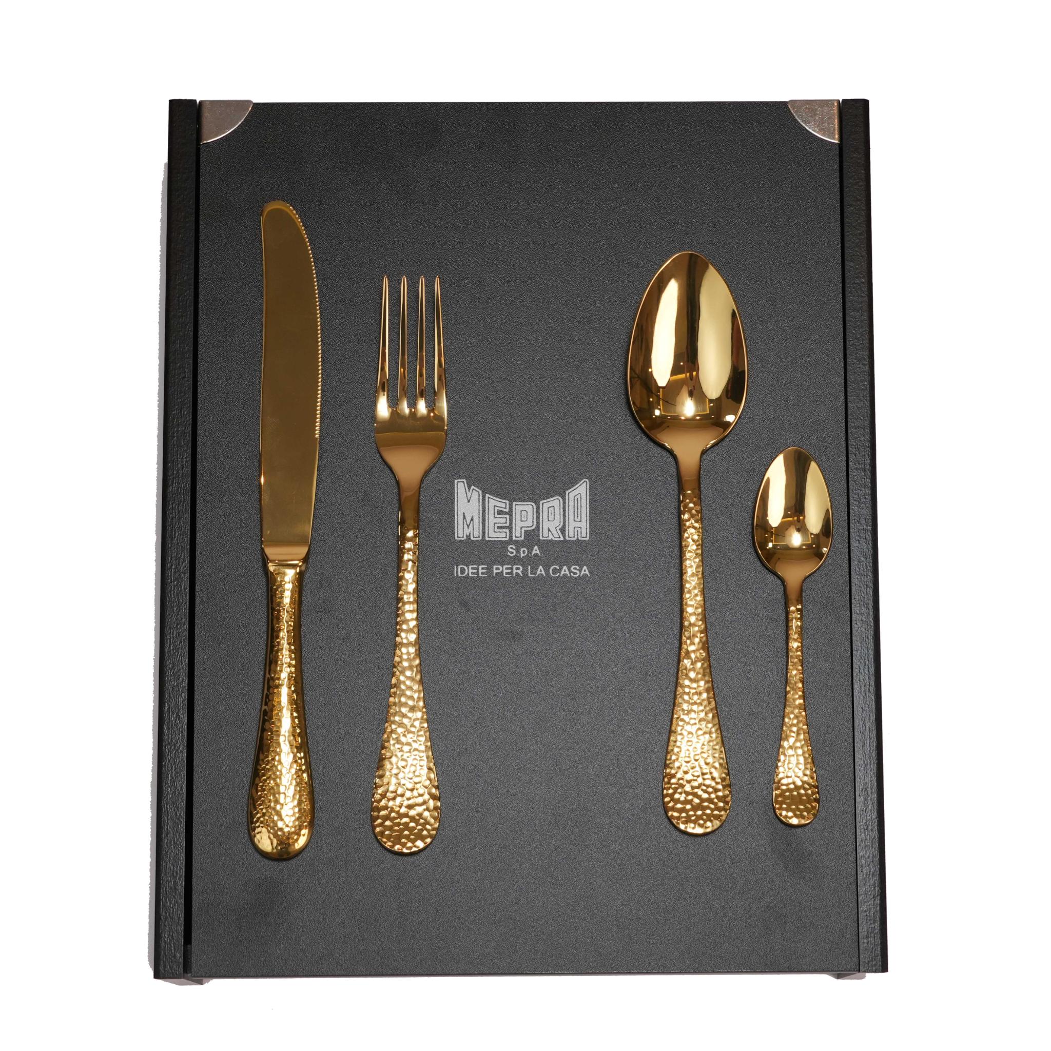 EPOQUE ORO DESIGN  CUTLERY  SET  OF 24 PCS / GOLD