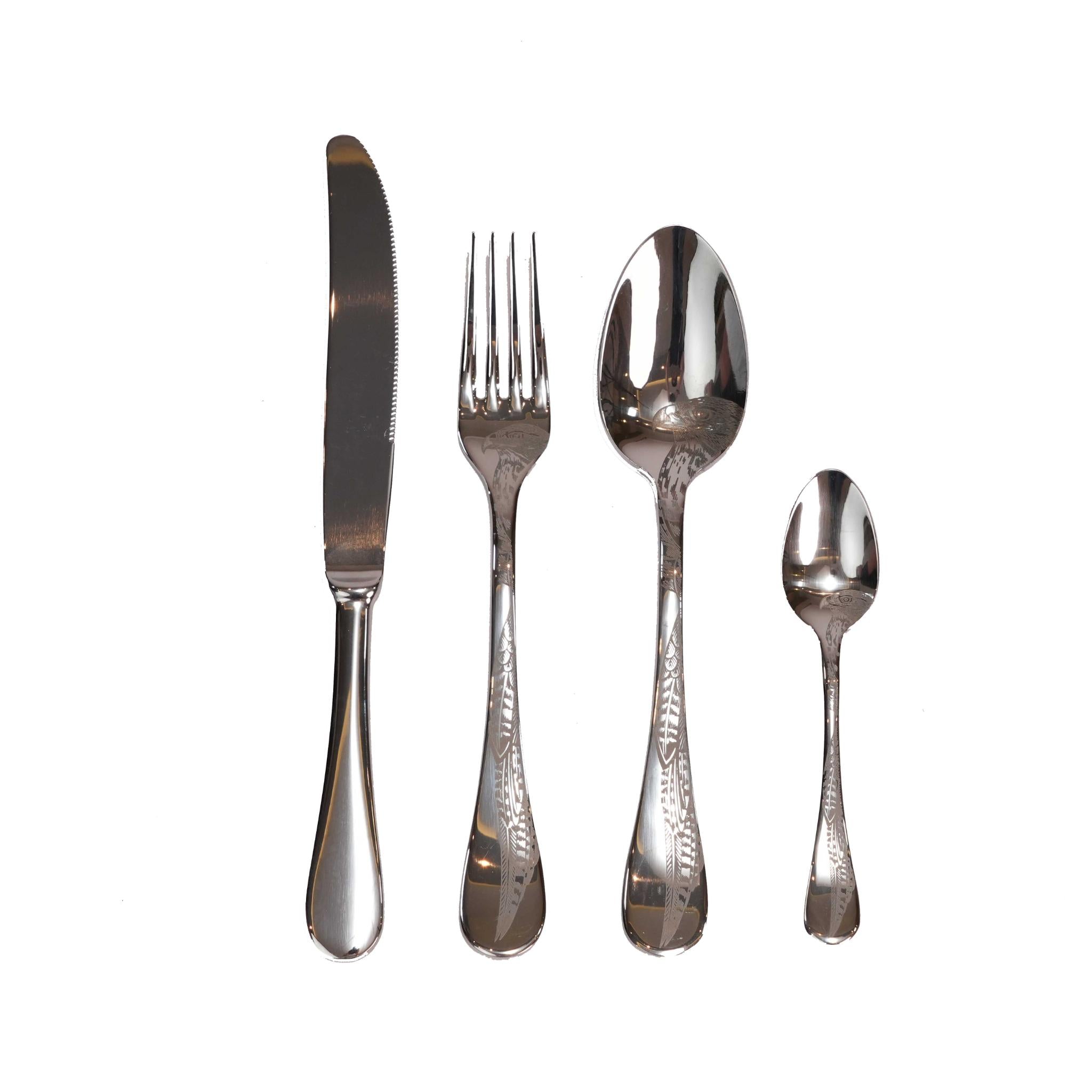 CACCIA DESIGN CUTLERY SET  OF 24 PCS / SILVER