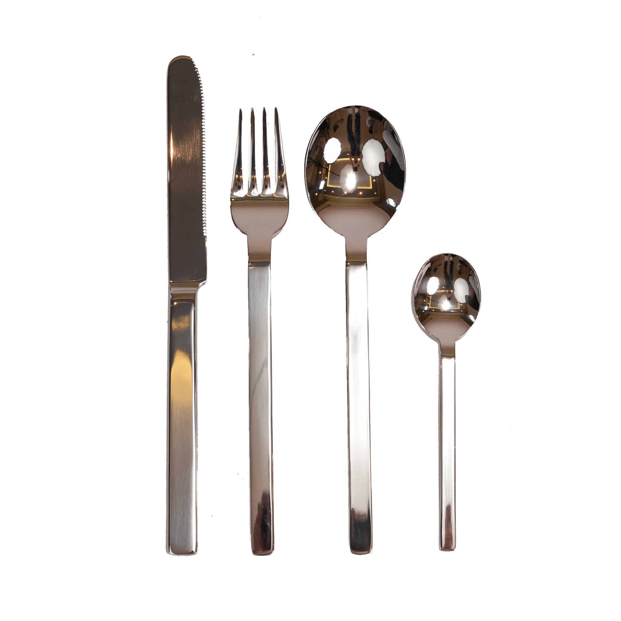 STILE ICE DESIGN   CUTLERY SET 24 PCS / SILVER