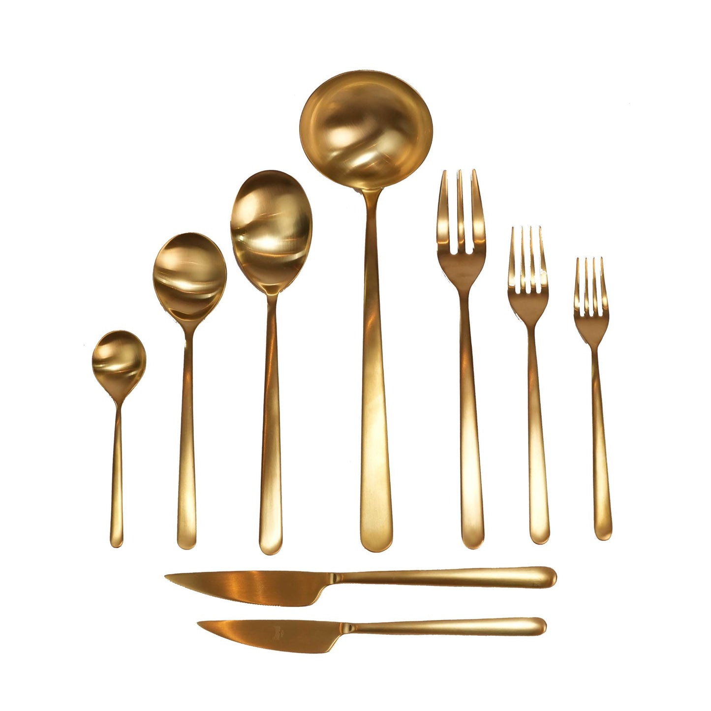 MEPRA LINEA ICE ORO DESIGN  CUTLERY SET  OF 75 PCS / GOLD
