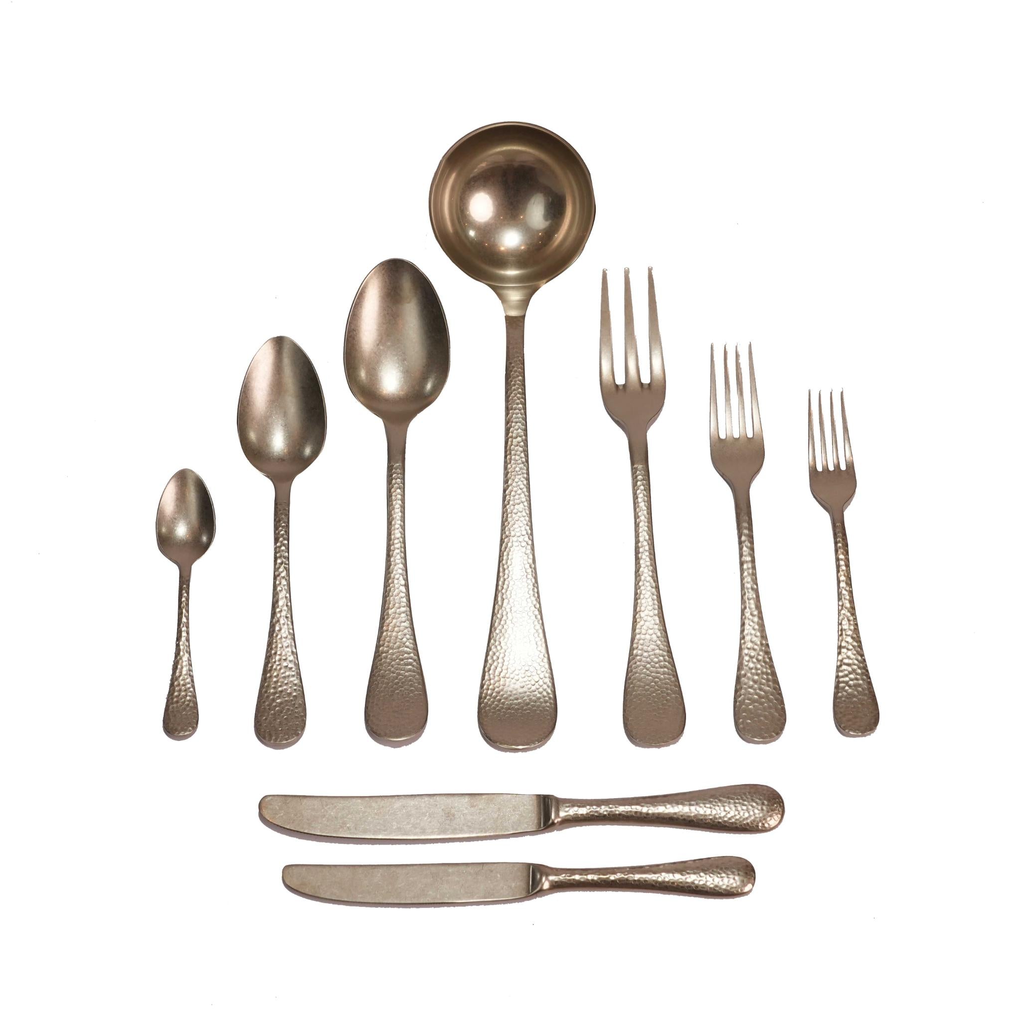 MEPRA EPO PEL DESIGN  CHAMPAGNE  CUTLERY  SET  OF 75 PCS   / CHAMPAGNE