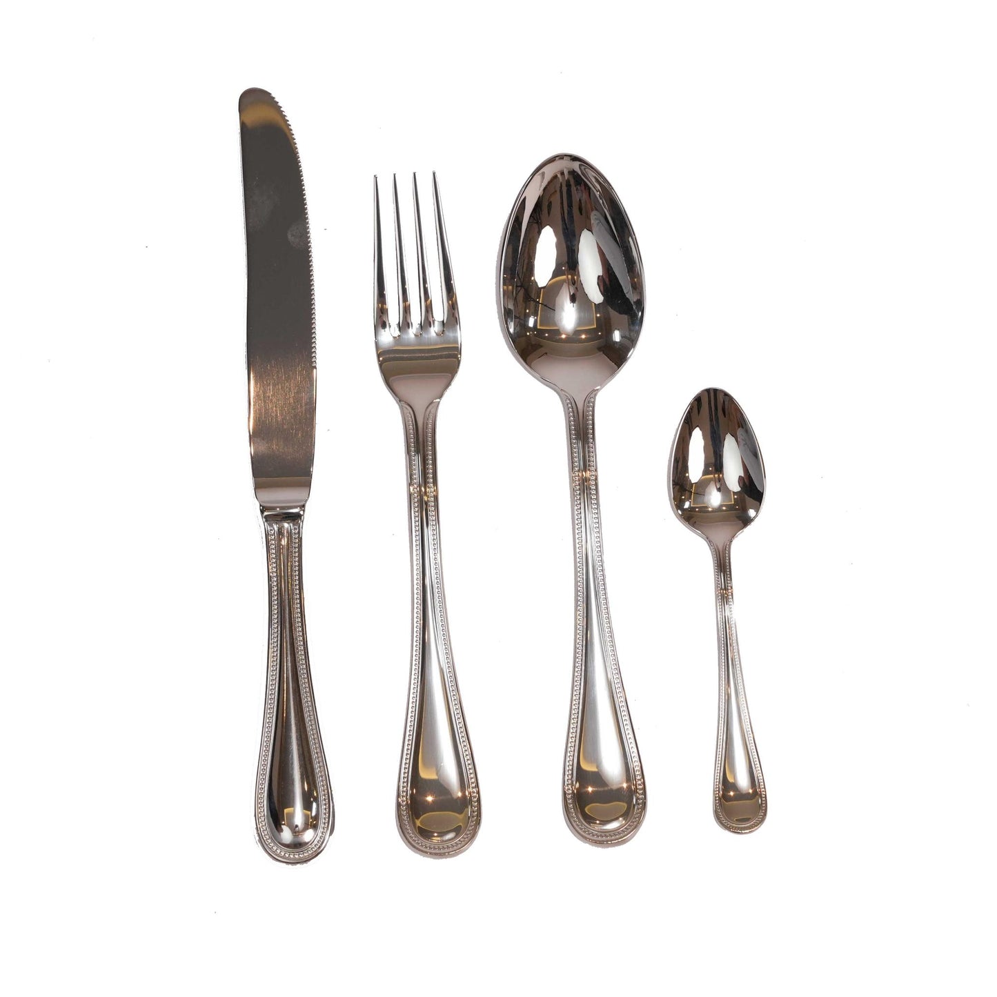 MEPRA PERLA  DESIGN CUTLERY SET  OF  24 PCS /  SILVER