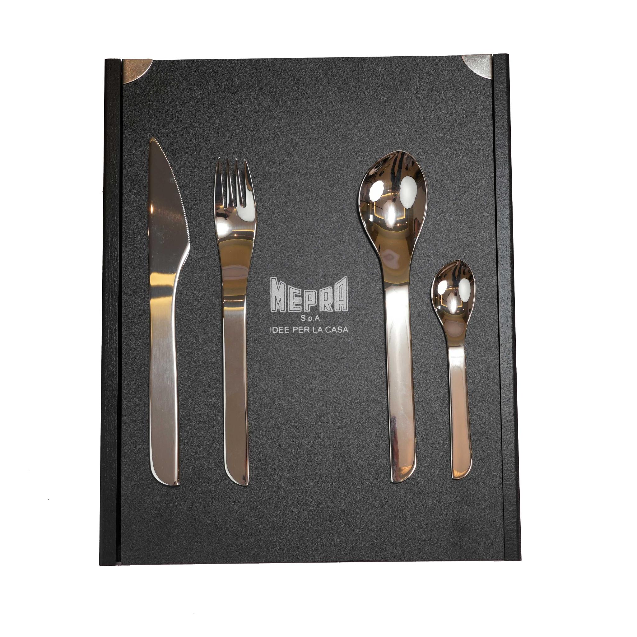 MEPRA KATJA DESIGN CUTLERY SET OF 24 PCS /  SILVER