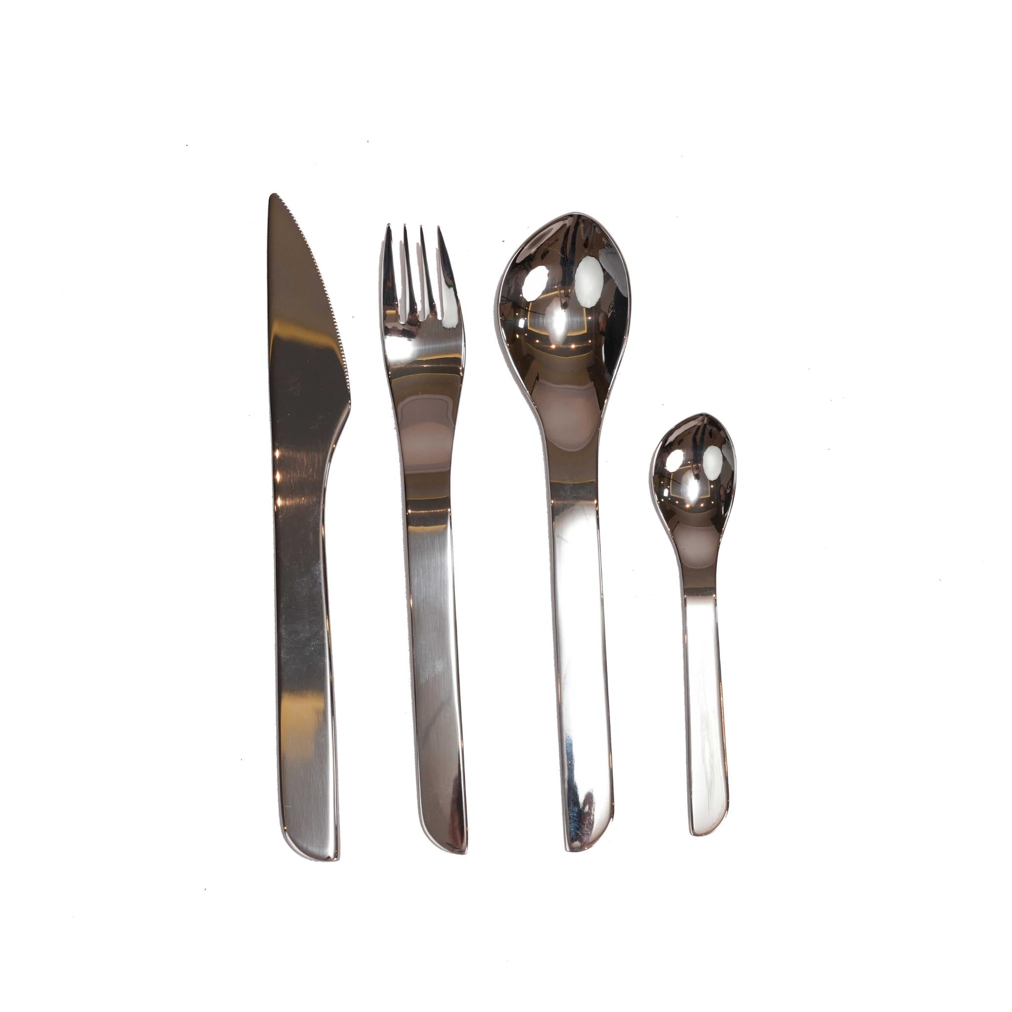 MEPRA KATJA DESIGN CUTLERY SET OF 24 PCS /  SILVER