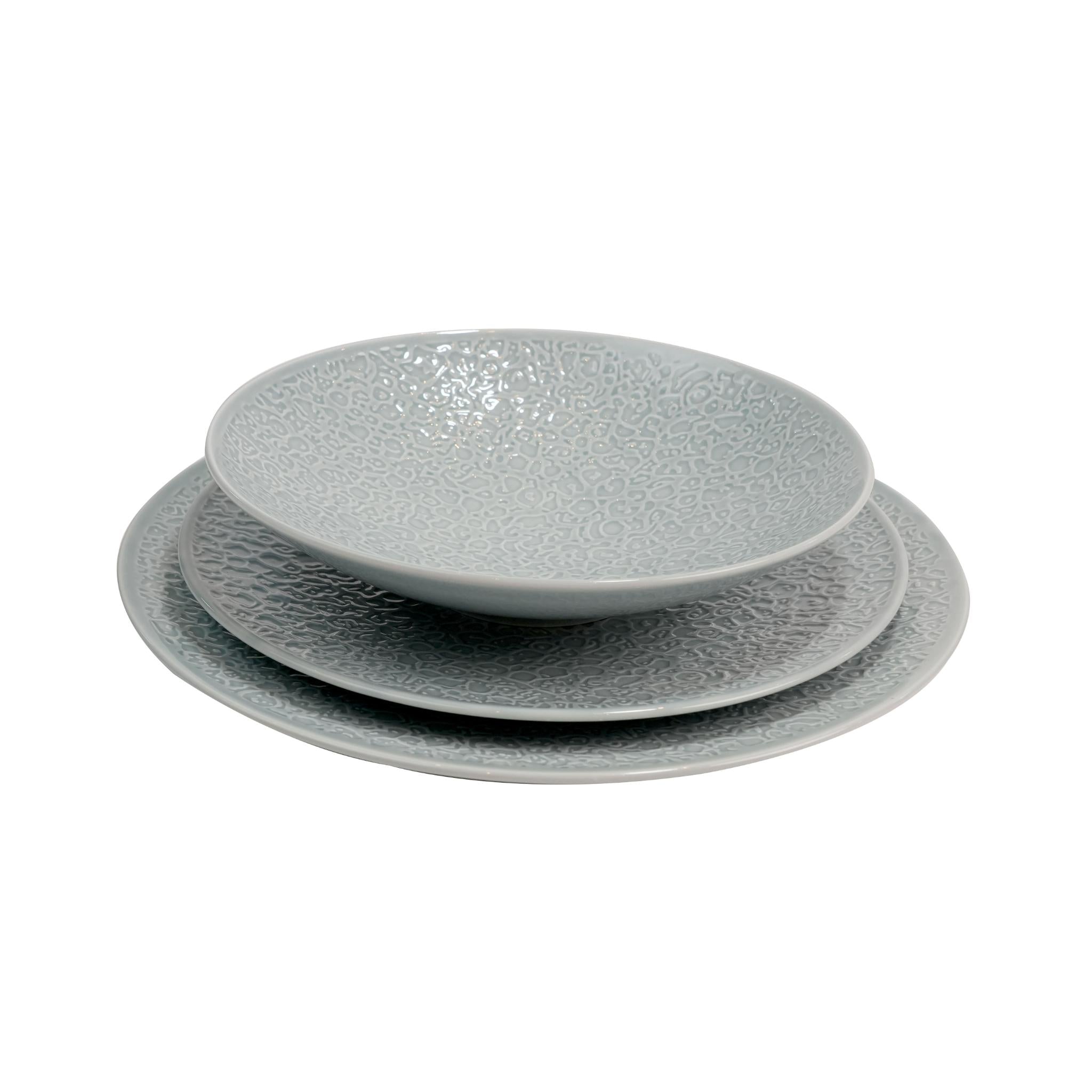 NORI ARKTISBLAU LIGHT UNI COLLECTION  DINNER  SET OF 13 PCS