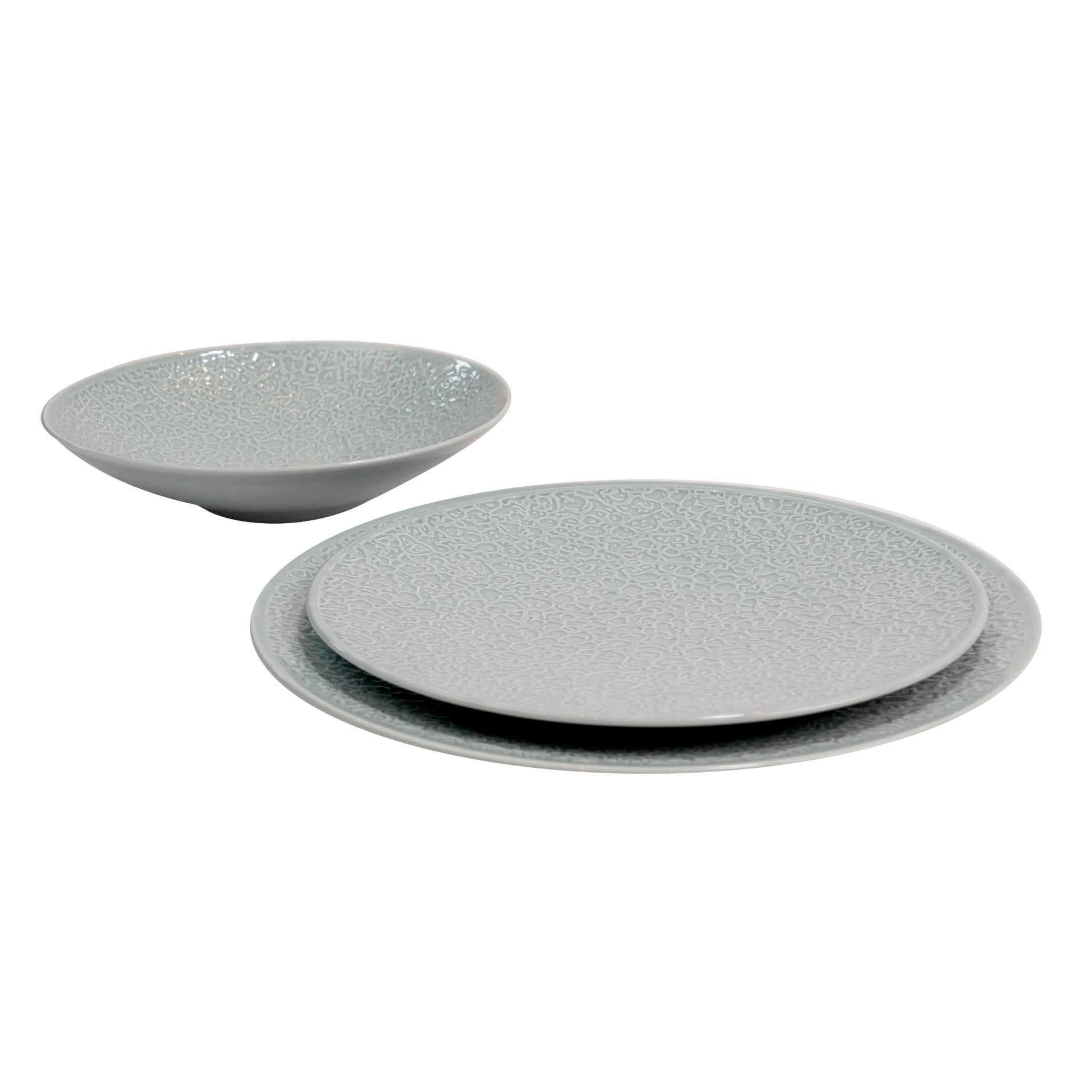 NORI ARKTISBLAU LIGHT UNI COLLECTION  DINNER  SET OF 13 PCS