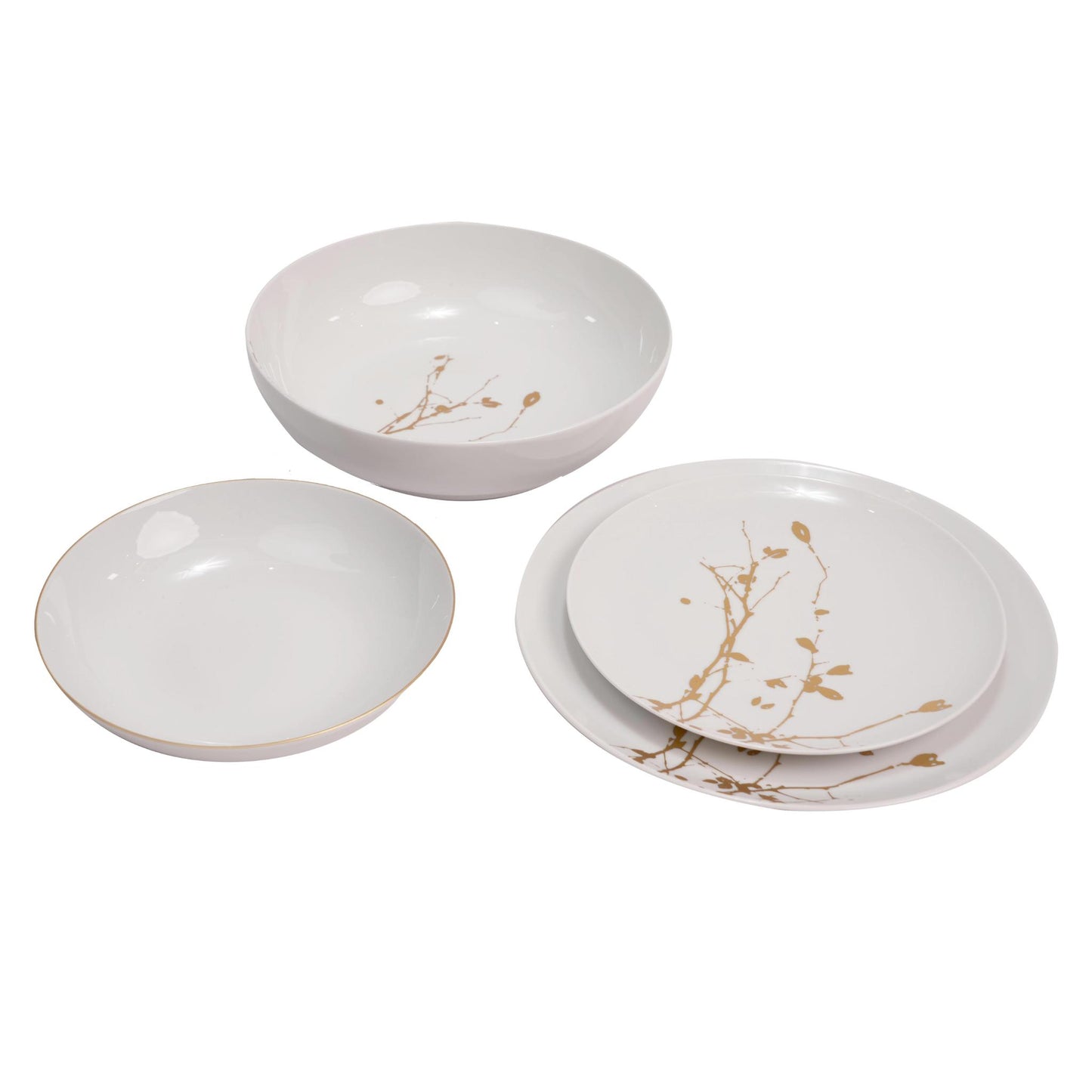 LIBERTY GOLD HIP OR ROSE DINNER  SET OF 19 PCS