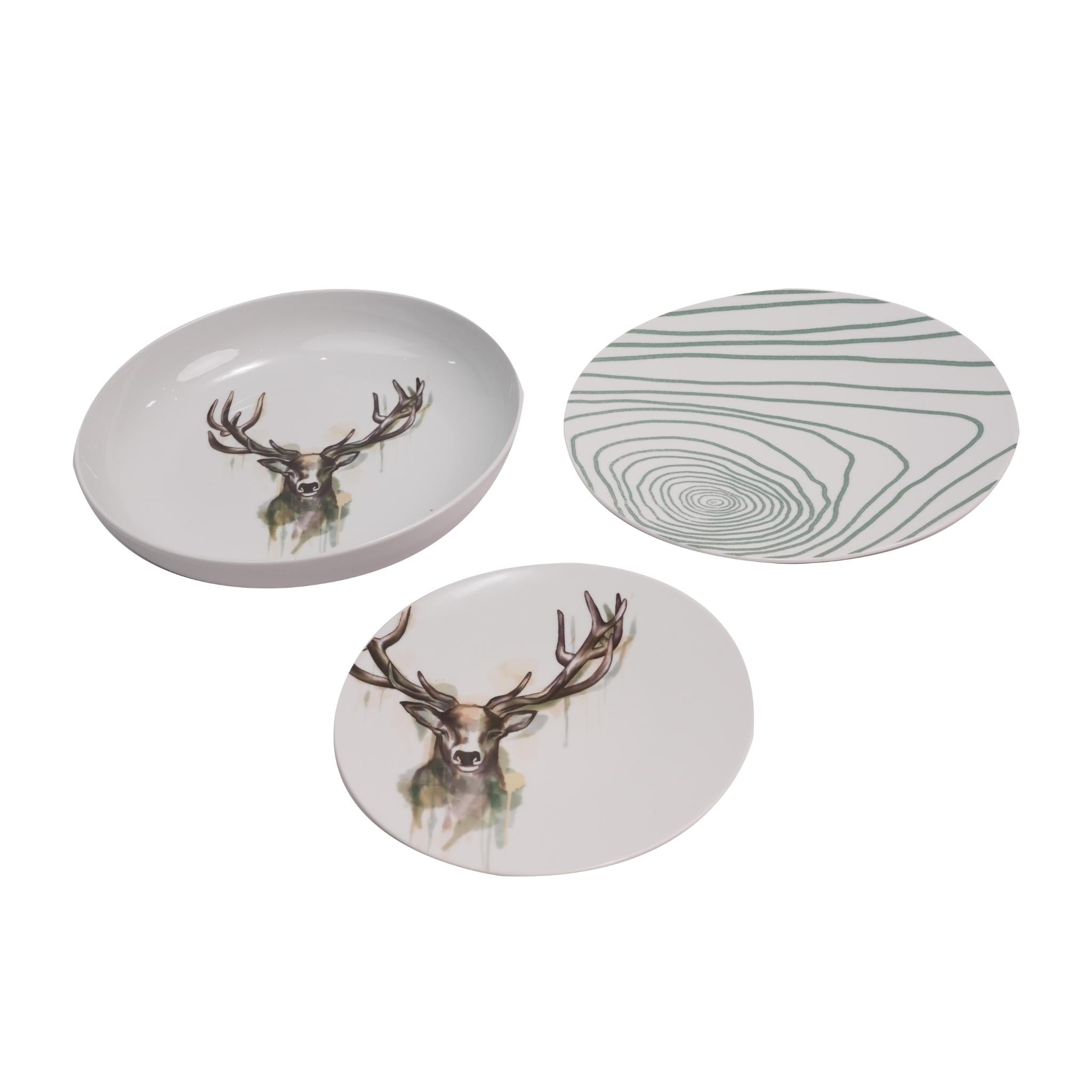 LIFE NATURE  DINNER  SET OF 13 PCS