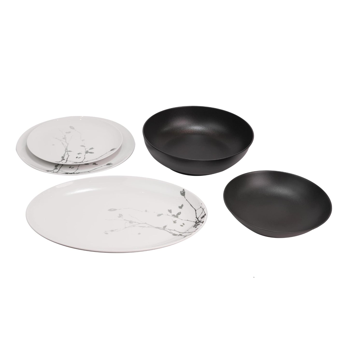 LIBERTY BLACK  DINNER  SET OF 20 PCS