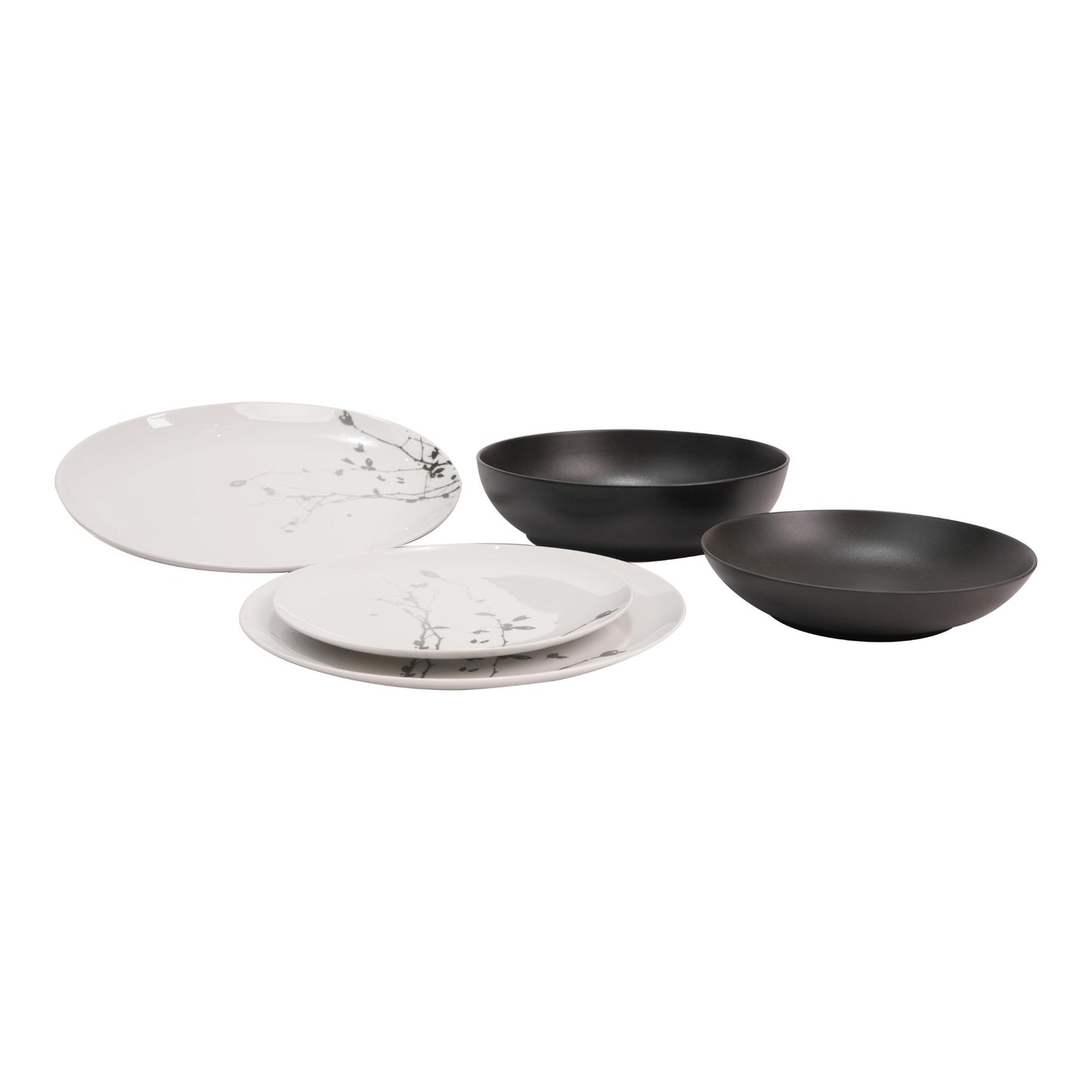 LIBERTY BLACK  DINNER  SET OF 20 PCS