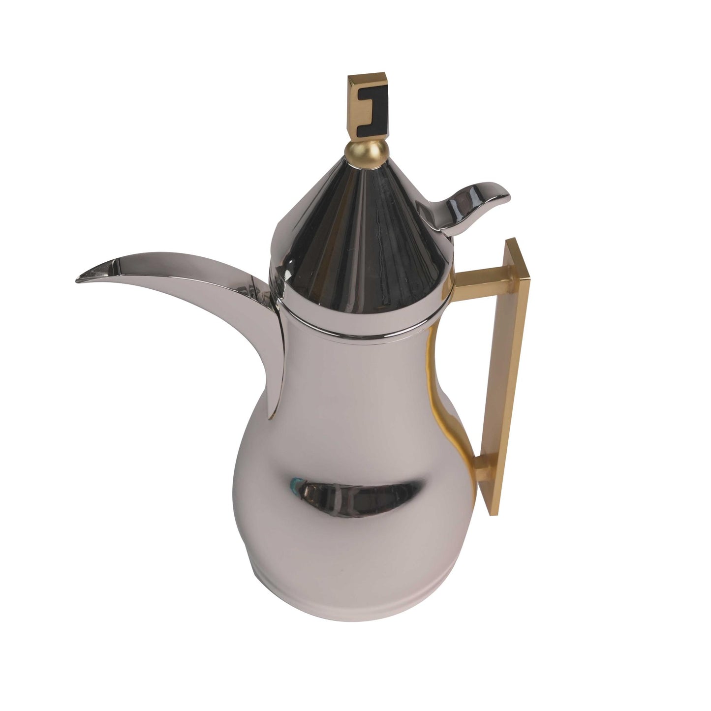 DALLAH - THERMOS SILEVER PLATED WITH GOLD PLATED MATT HANDLE