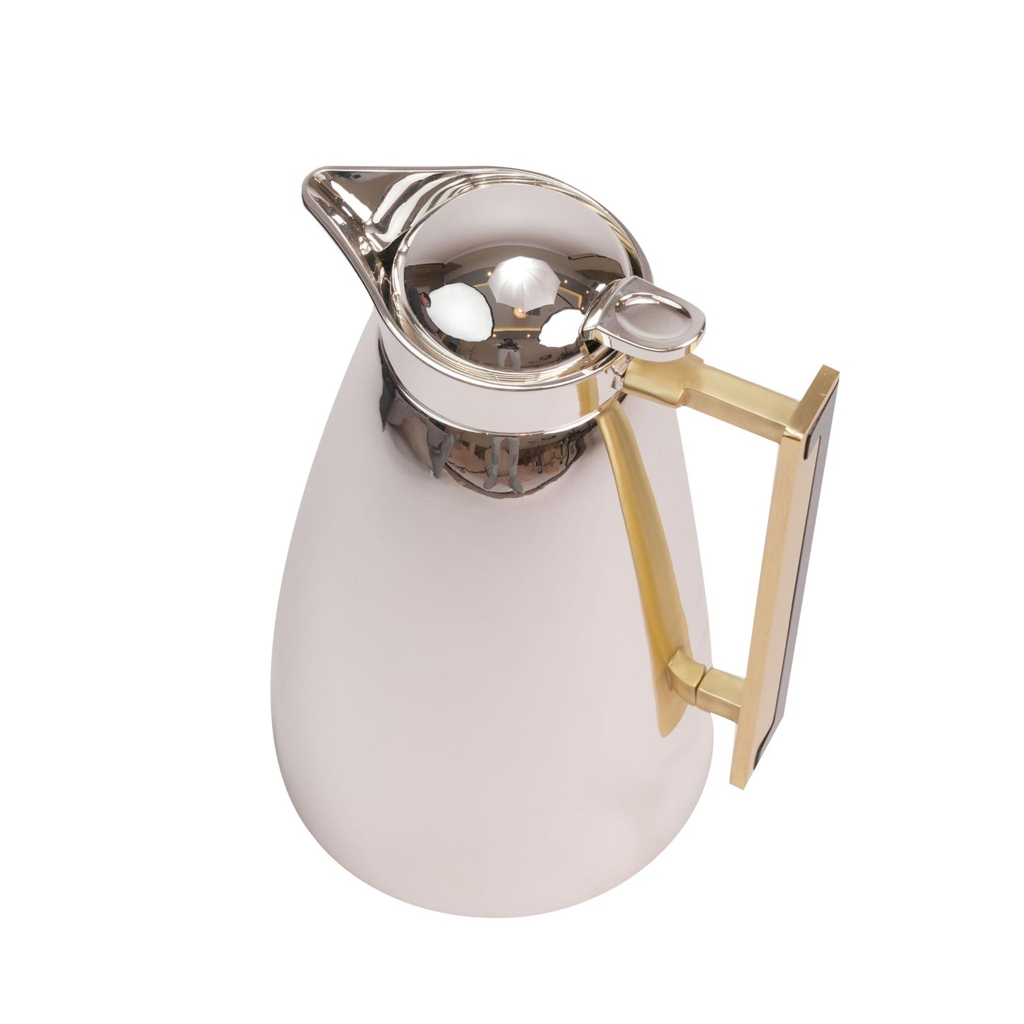THERMOS SILVER PLATED WITH GOLD PLATED MATT HANDLE