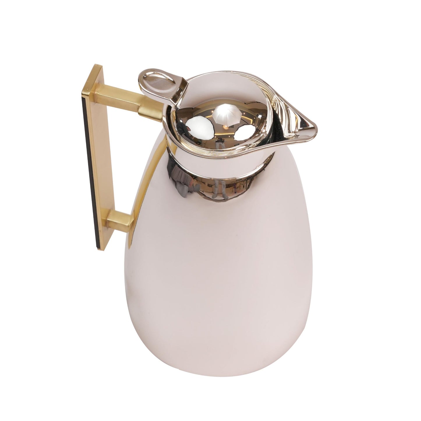 THERMOS SILVER PLATED WITH GOLD PLATED MATT HANDLE