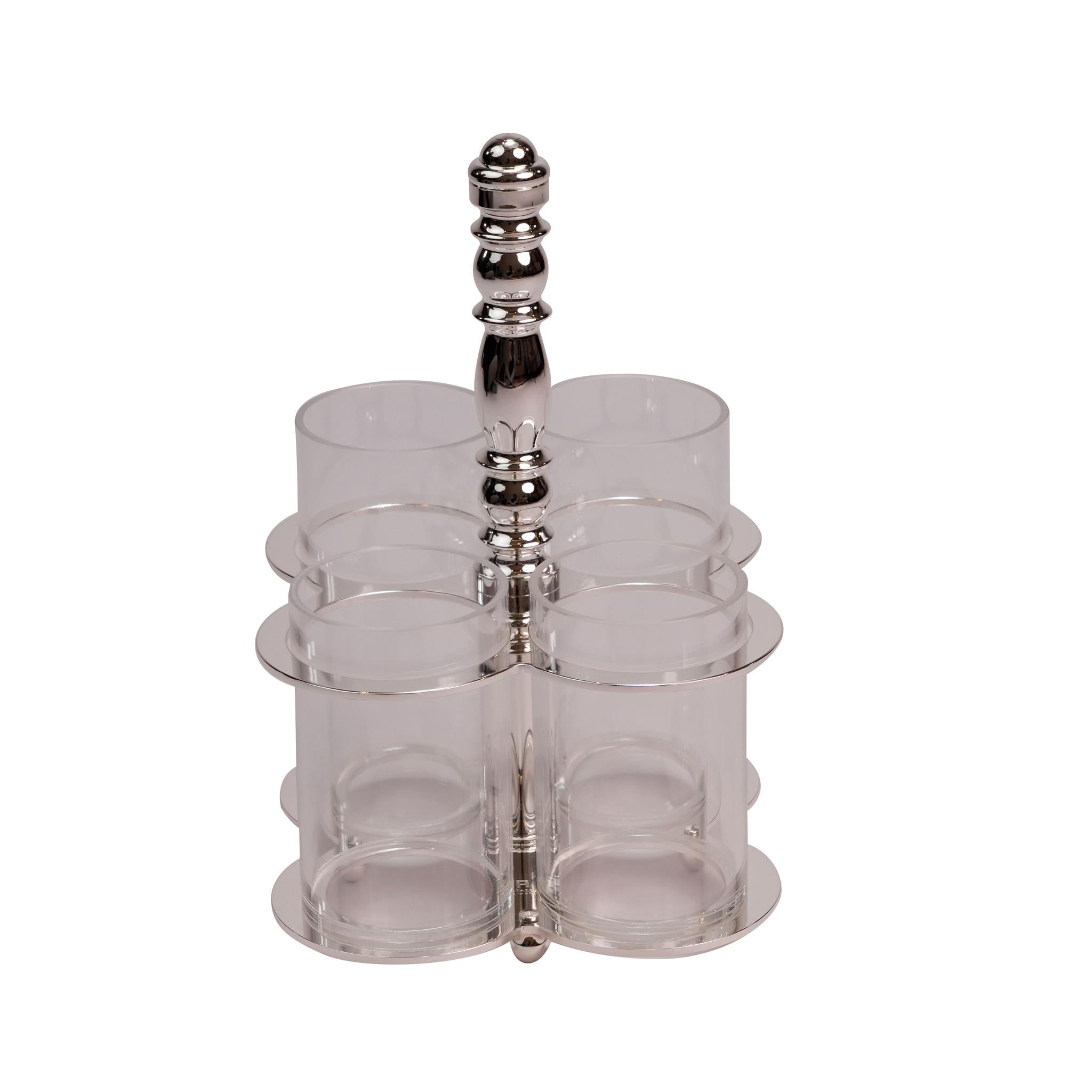 PLEXI STAND FOR CUTLERY HOLDER / SILVER PLATED