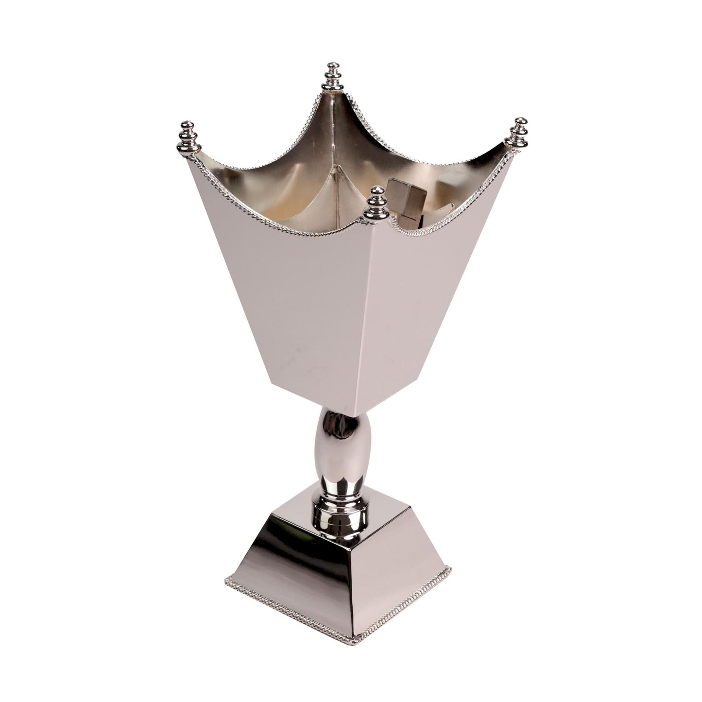 MABKHARA ,  CHAIN DECOR ON TOP & BASE / SILVER  PLATED