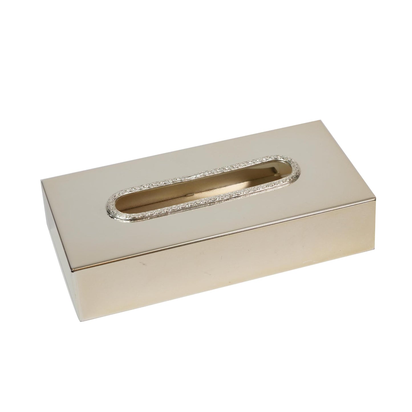 KLEENEX BOX  , LAUREL   DESIGN  / SILVER  PLATED