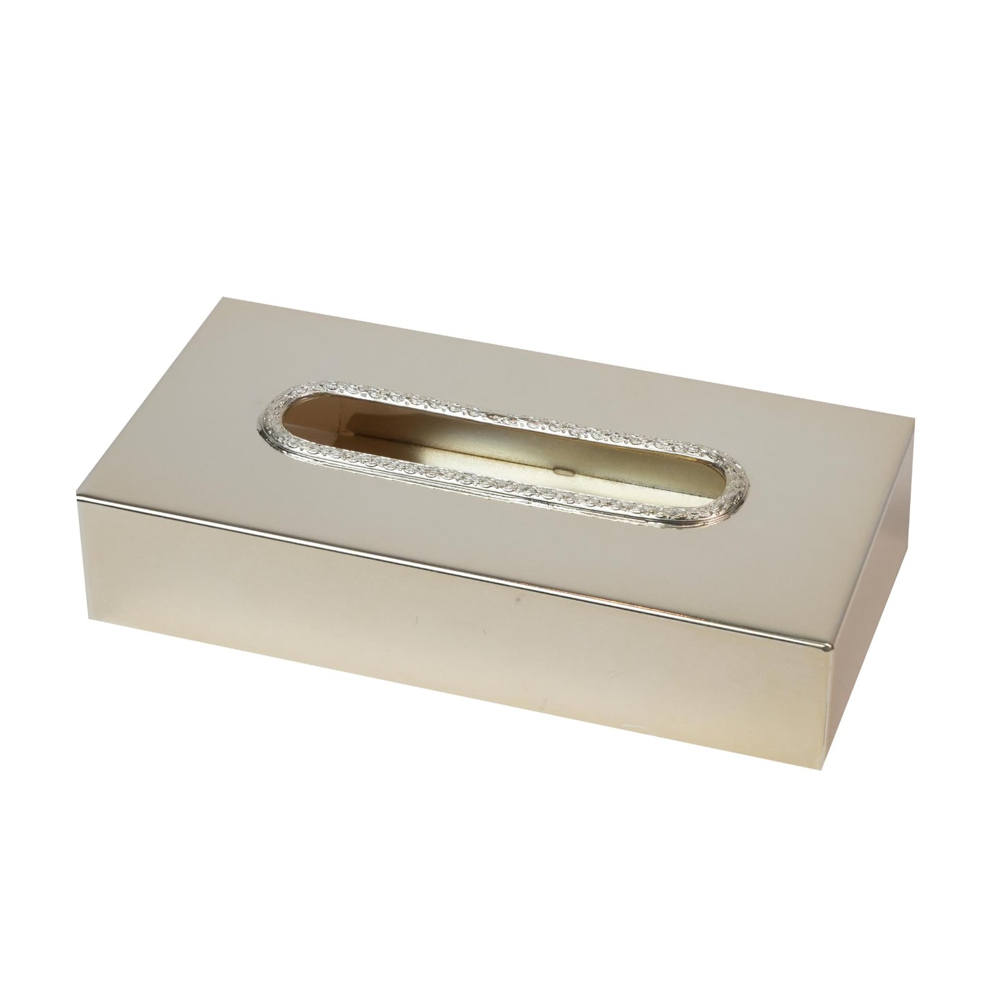 KLEENEX BOX  , LAUREL   DESIGN  / SILVER  PLATED