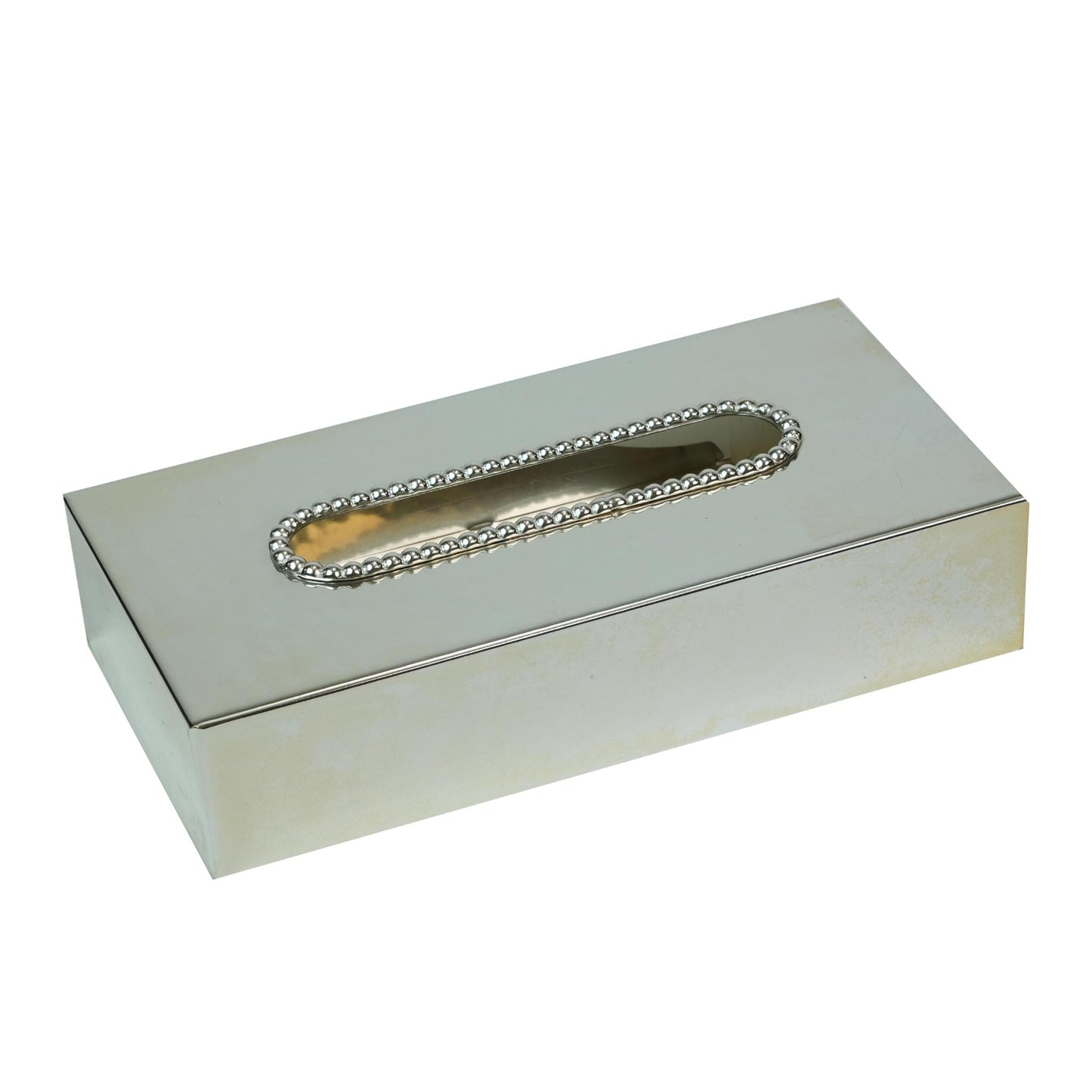 KLEENEX BOX   , HAMMERED DOTTED   DESIGN  / SILVER PLATED
