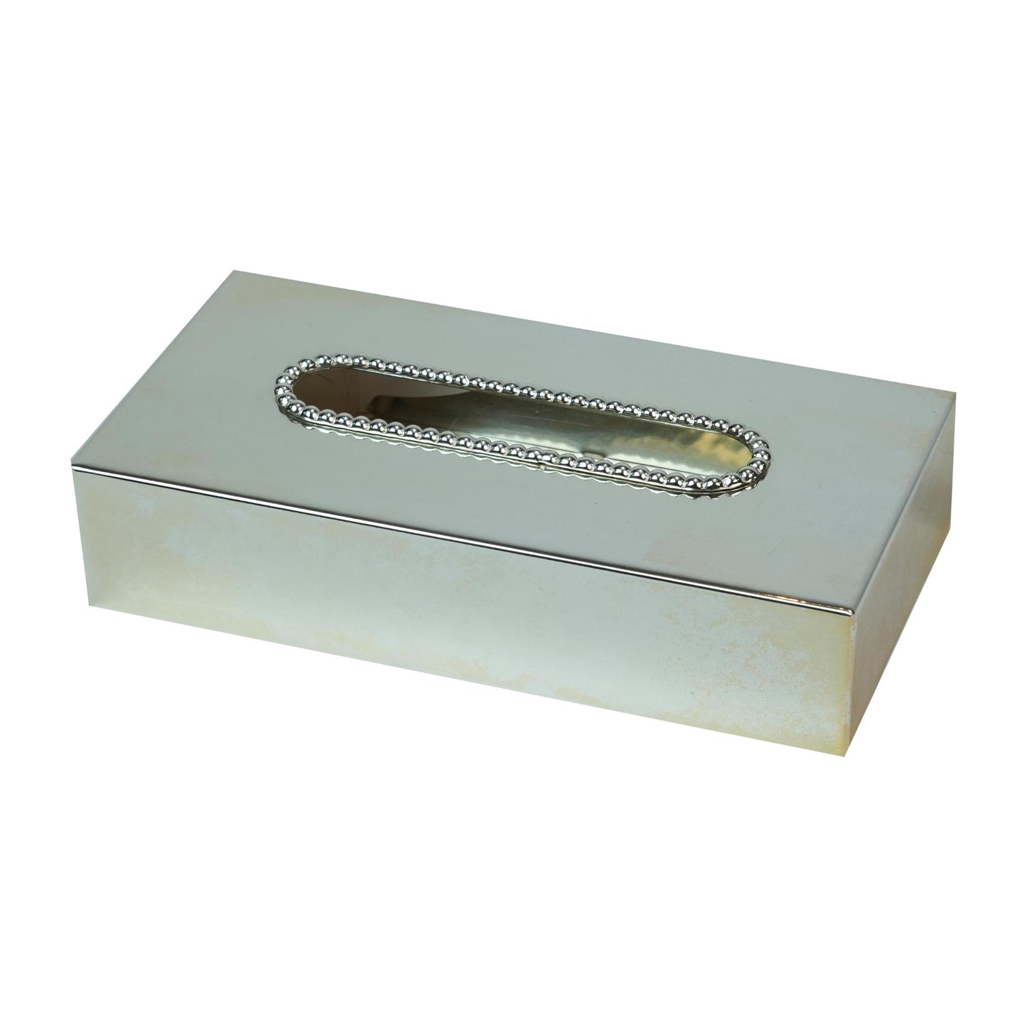 KLEENEX BOX   , HAMMERED DOTTED   DESIGN  / SILVER PLATED