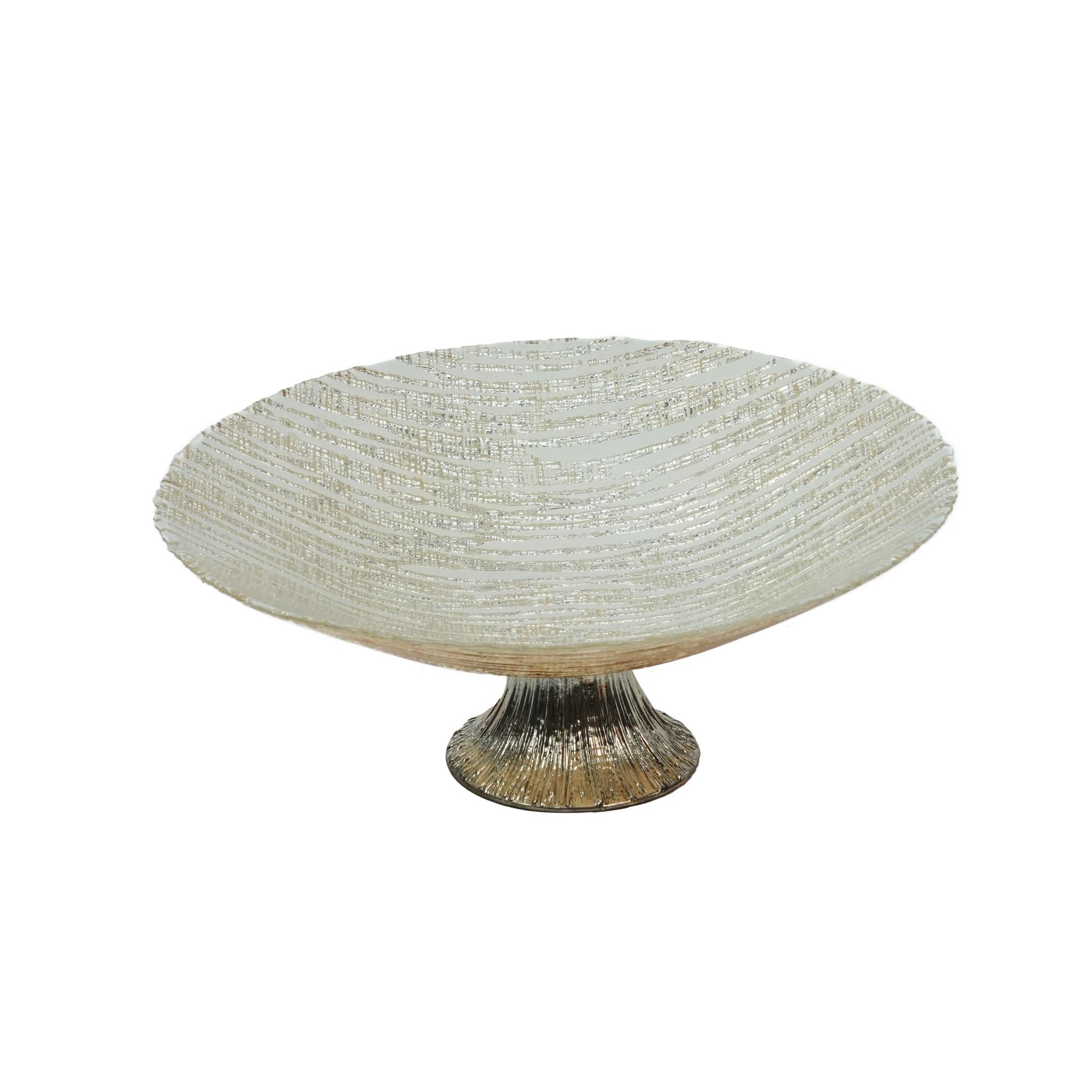 FOOTED CIOTOLA BOWL  SILVER