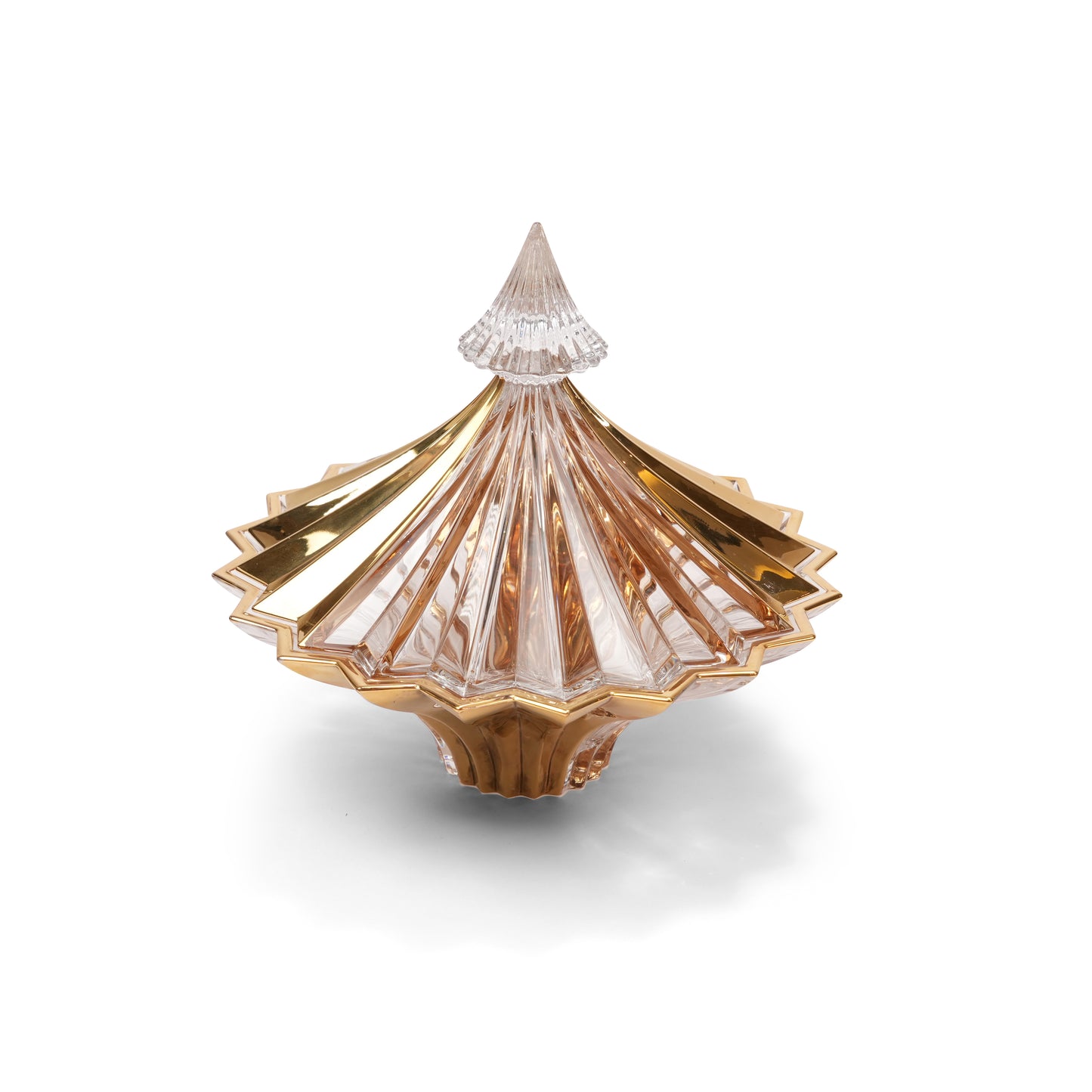 CRYSTAL BOWL WITH COVER