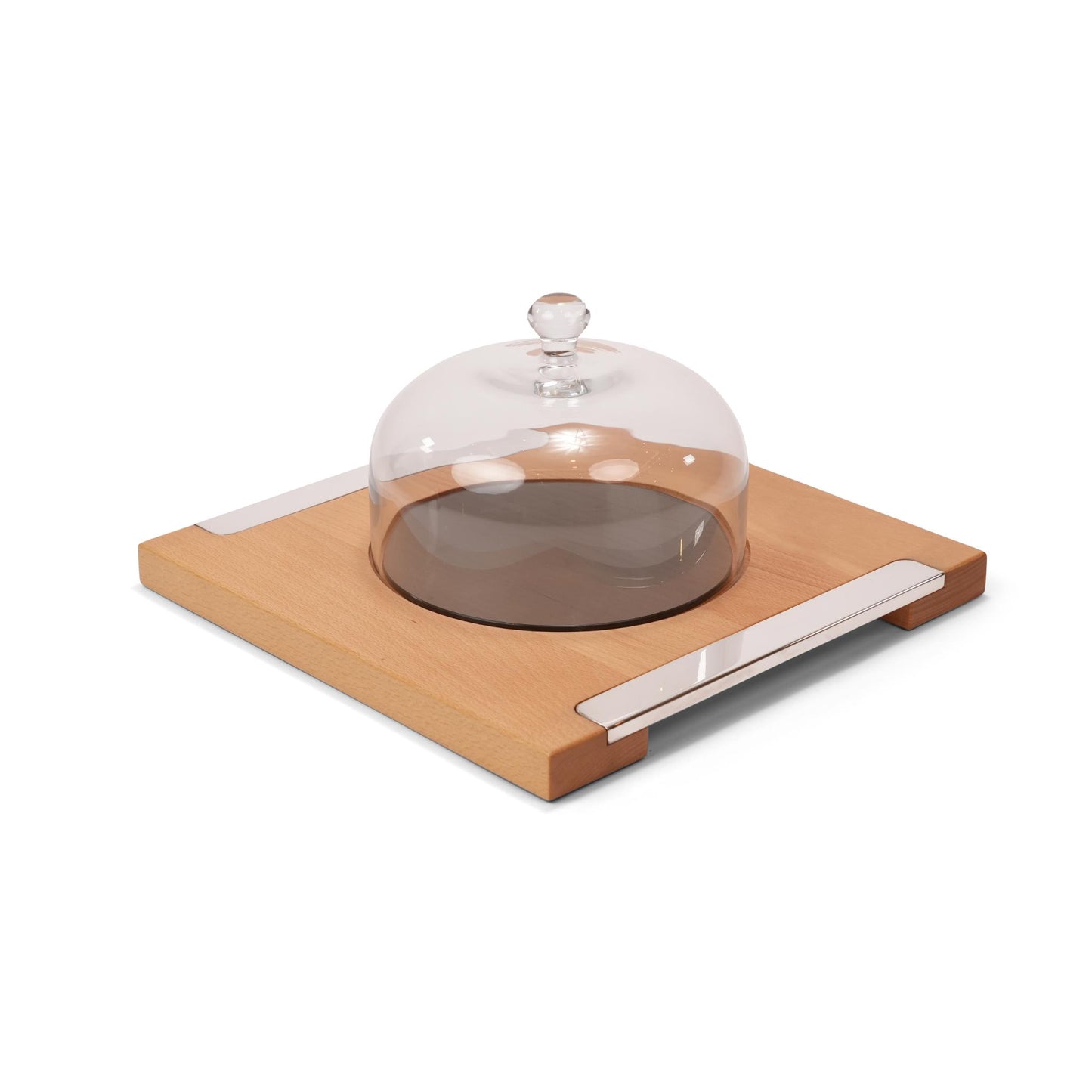 ESSENTIA ,  WOODEN  CHEESE  BOARD  WITH  DOME