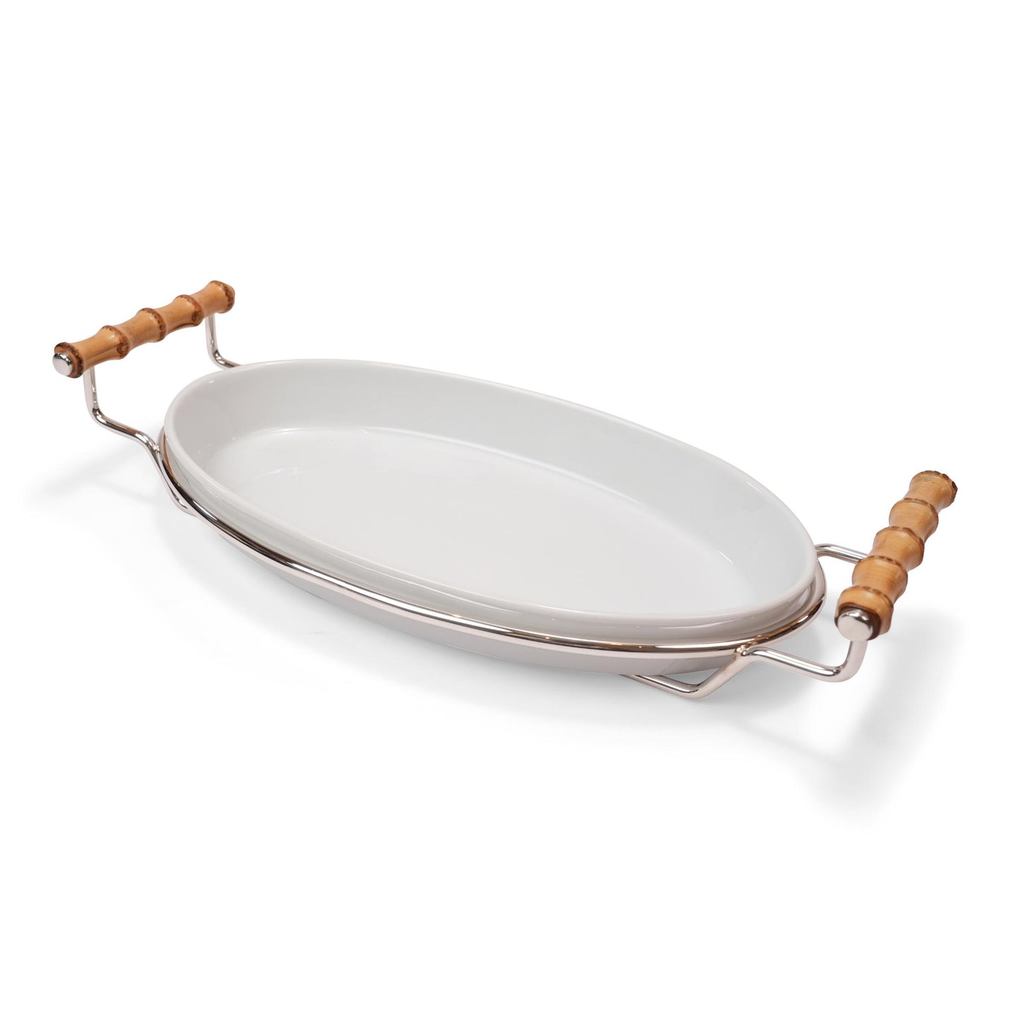 LINEA  ,   BAMBOO  OVAL   SERVING    DISH