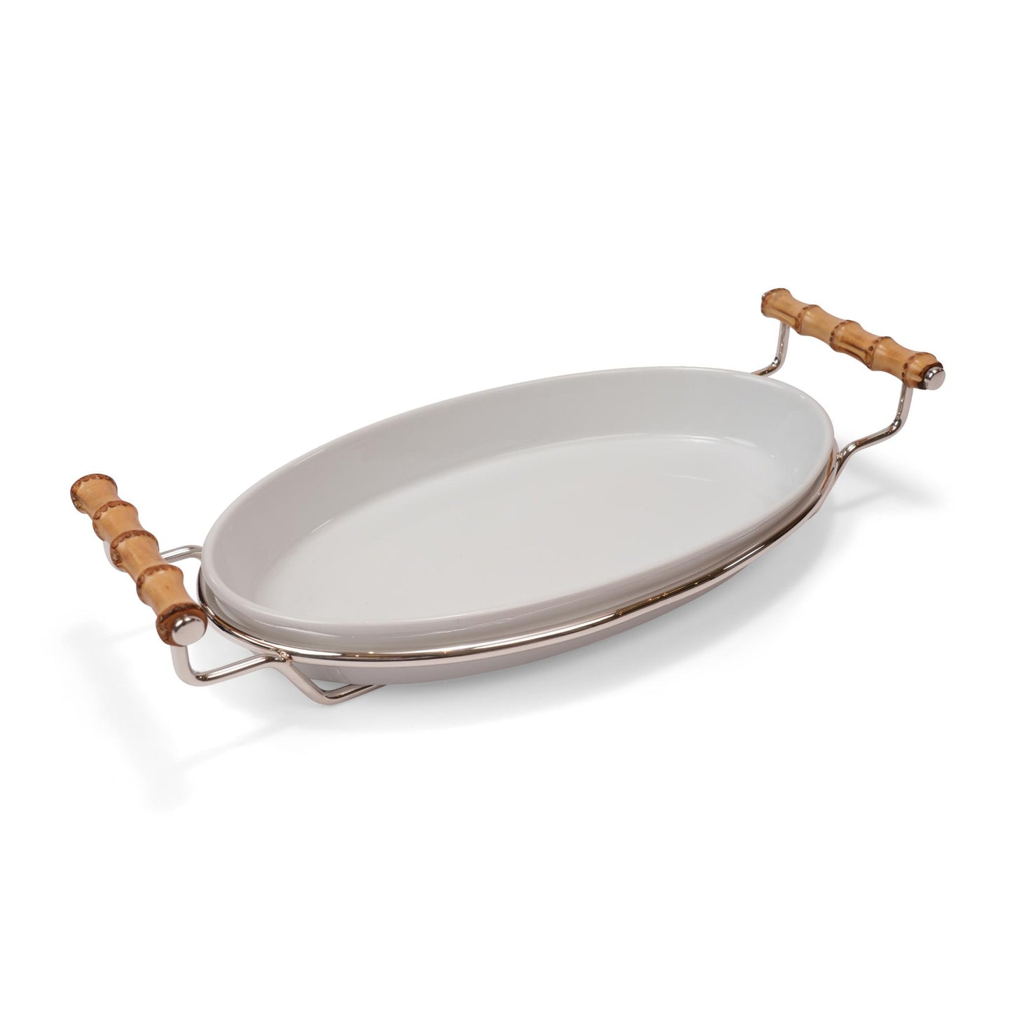LINEA  ,   BAMBOO  OVAL   SERVING    DISH