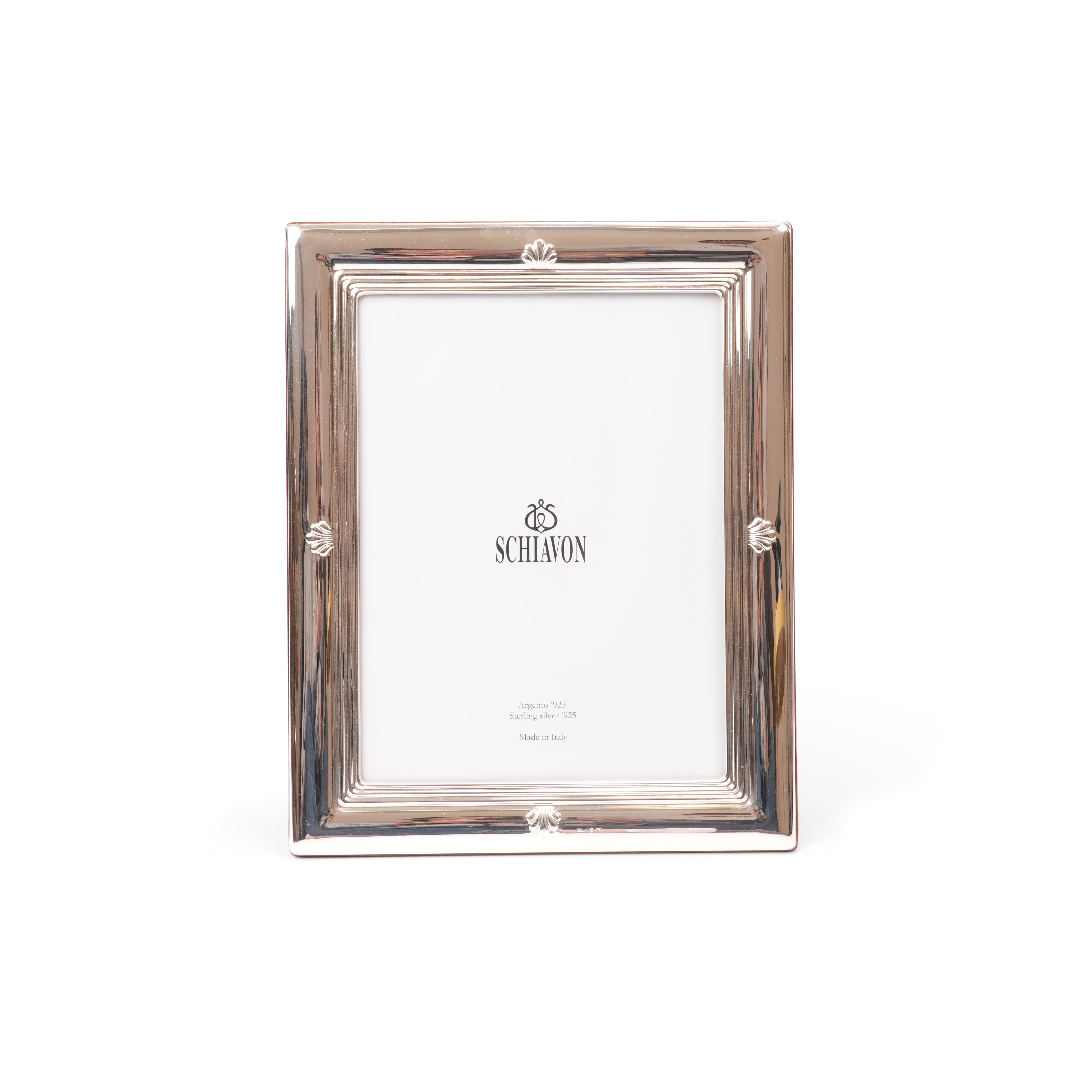 RECTANGULAR PHOTO FRAME WITH FOUR COATS OF ARMS ON THE SIDES